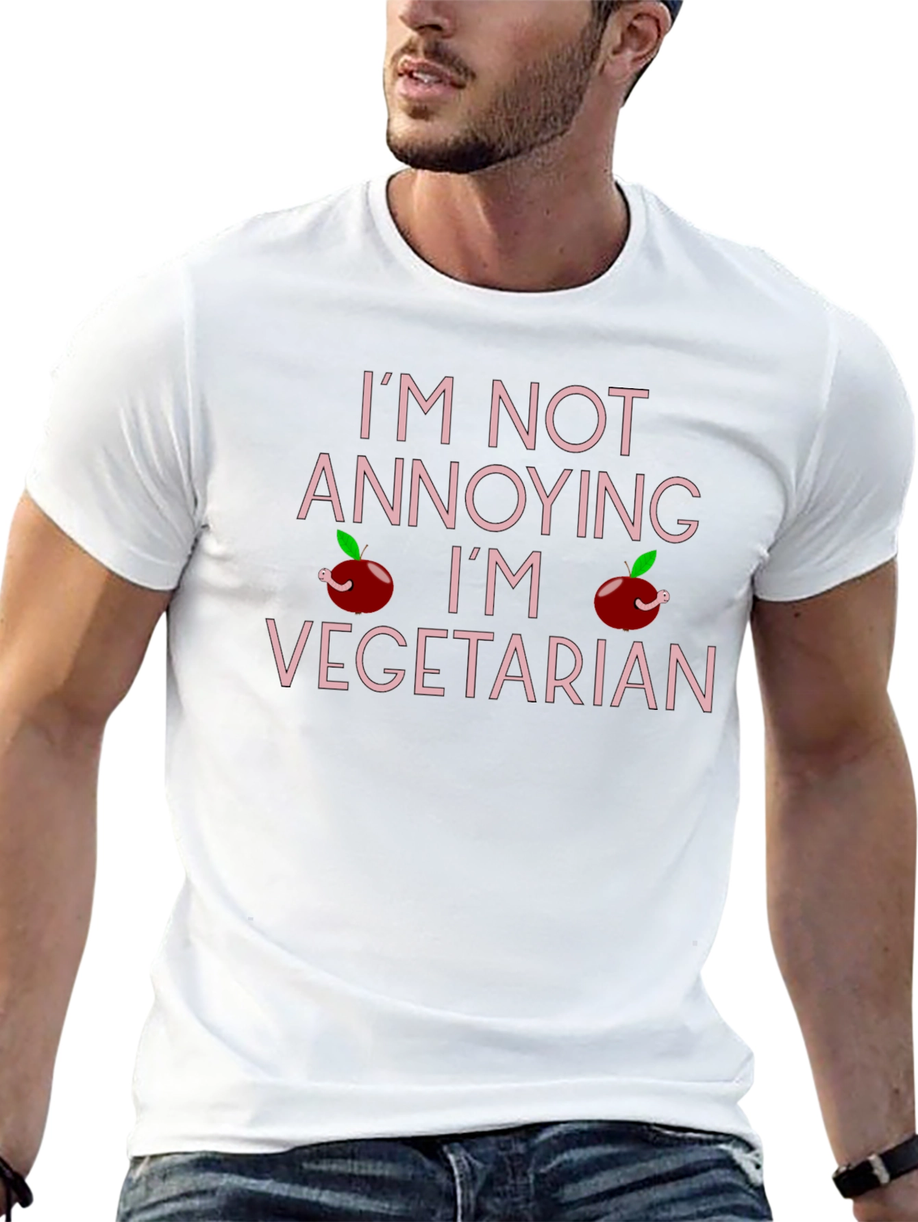 Im Not Annoying Im Vegetarian Graphic T-Shirt
