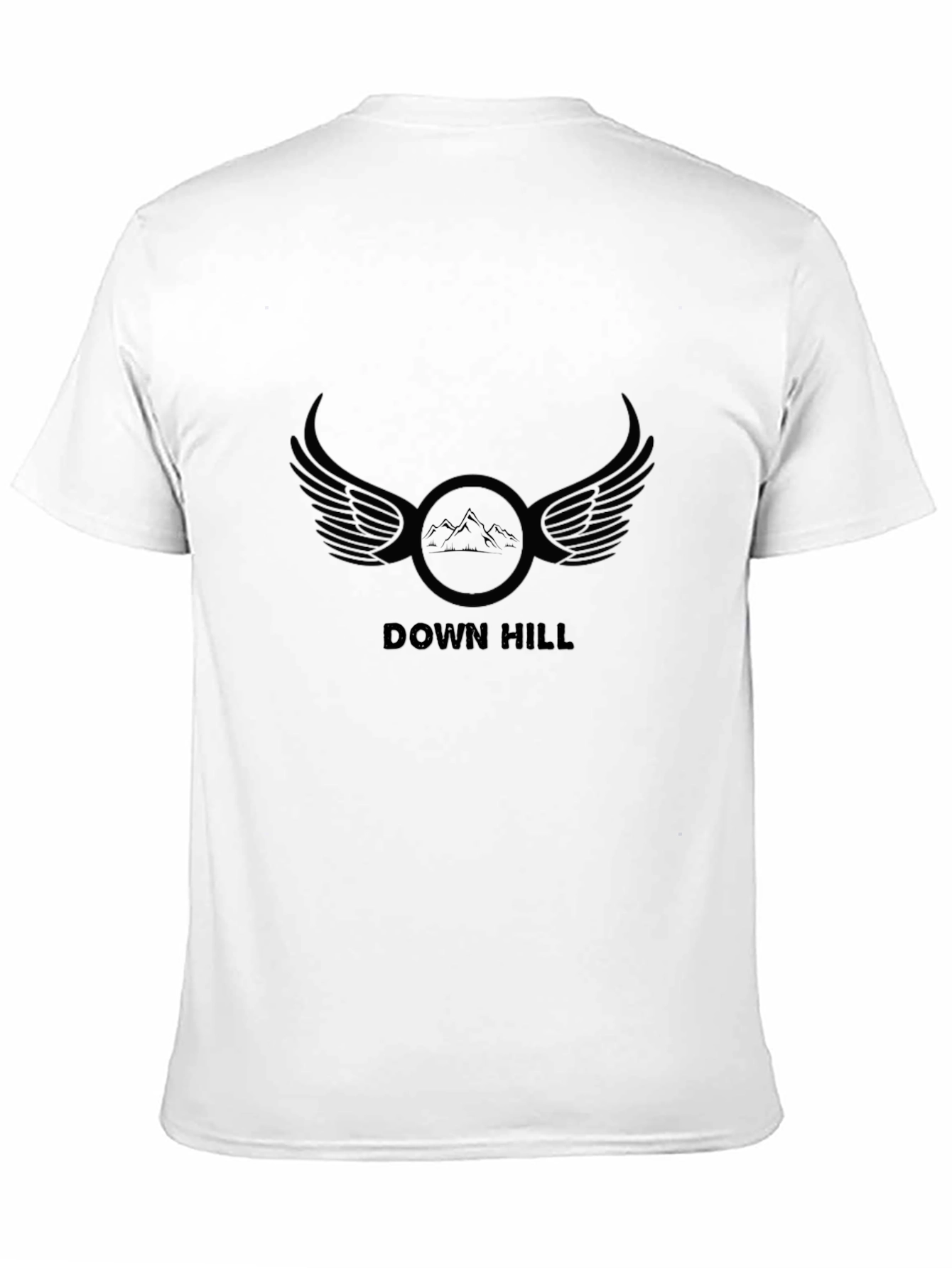 Down Hill Mountain Biking Tee - Black Graphic T-Shirt