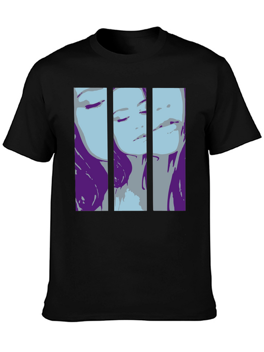 Abstract Woman Portrait Graphic Tee
