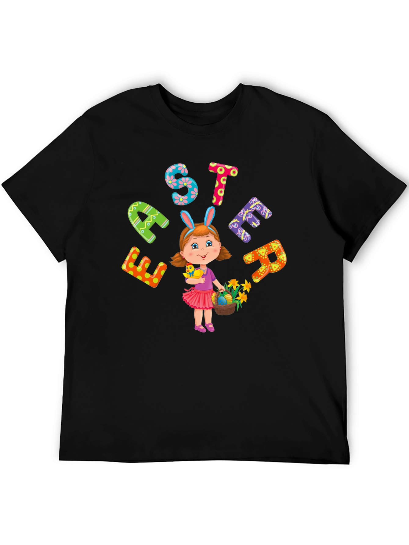 Festive Easter Girl T-Shirt - Fun Holiday Apparel