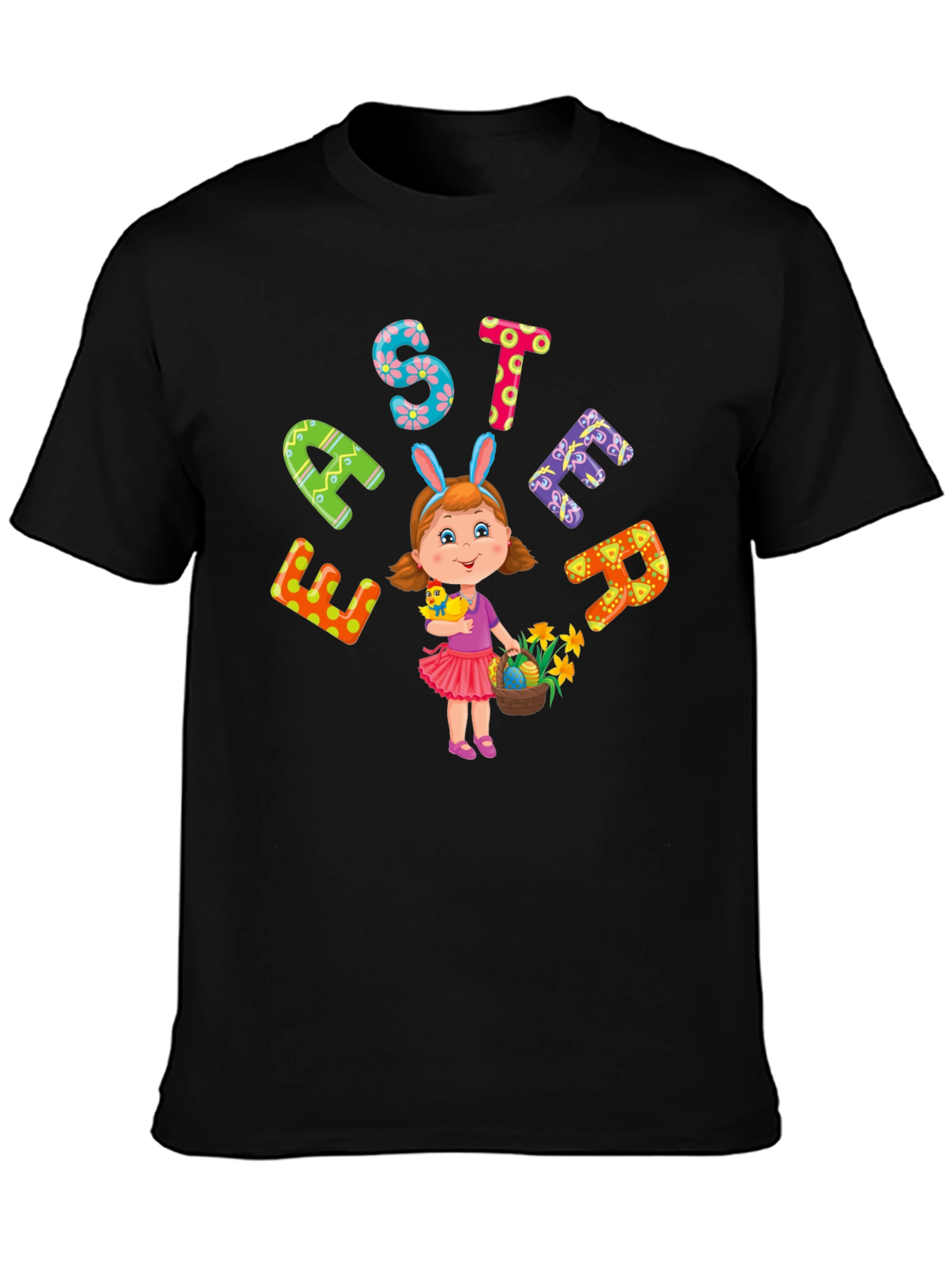 Festive Easter Girl T-Shirt - Fun Holiday Apparel