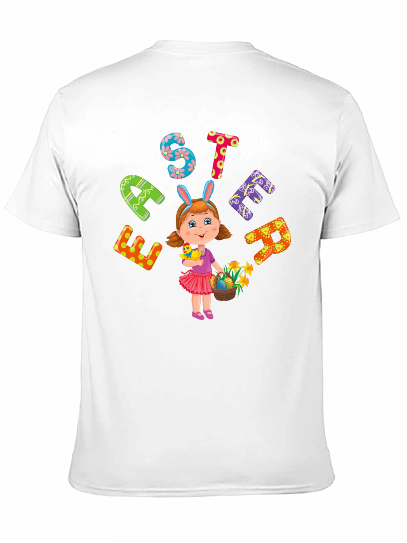 Festive Easter Girl T-Shirt - Fun Holiday Apparel