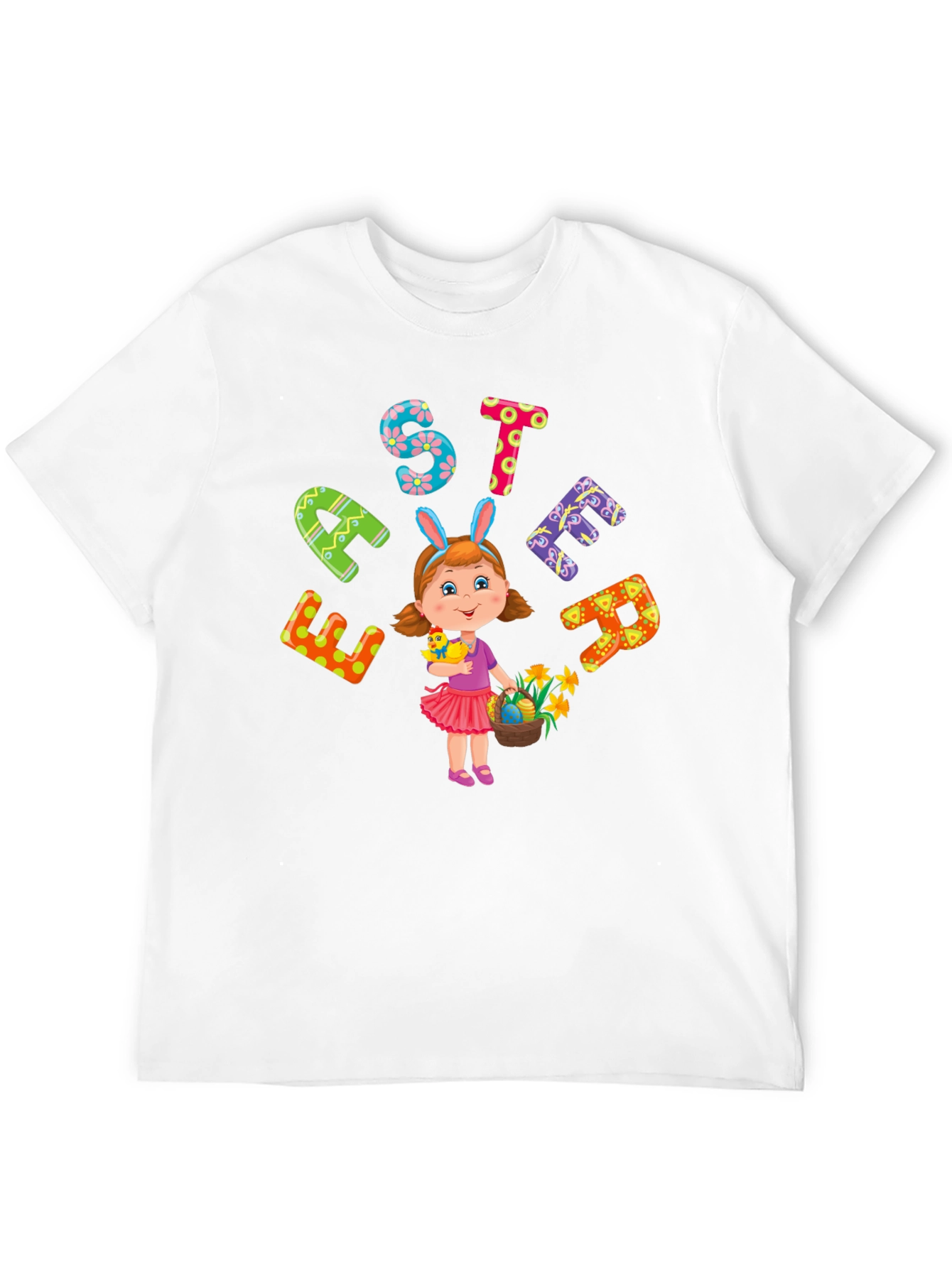 Festive Easter Girl T-Shirt - Fun Holiday Apparel