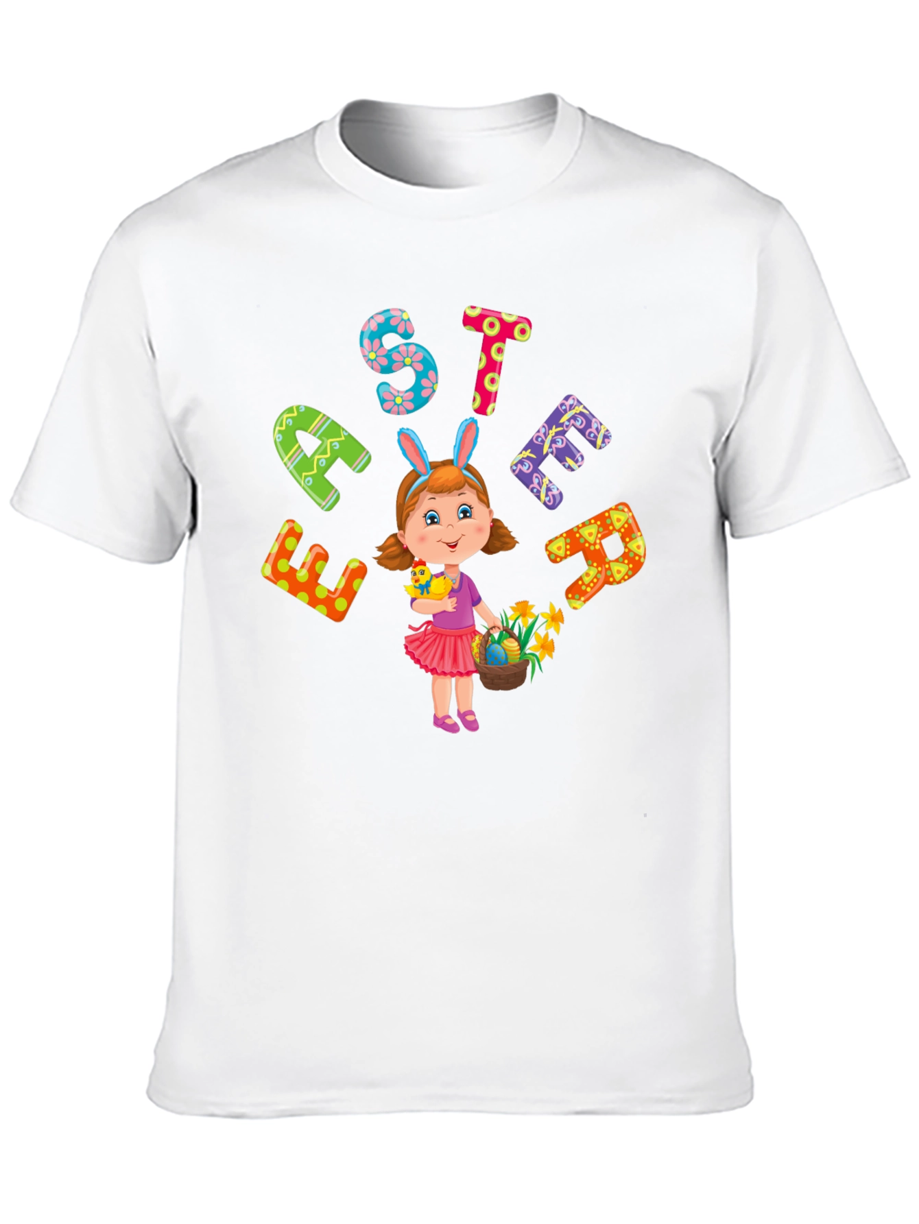 Festive Easter Girl T-Shirt - Fun Holiday Apparel