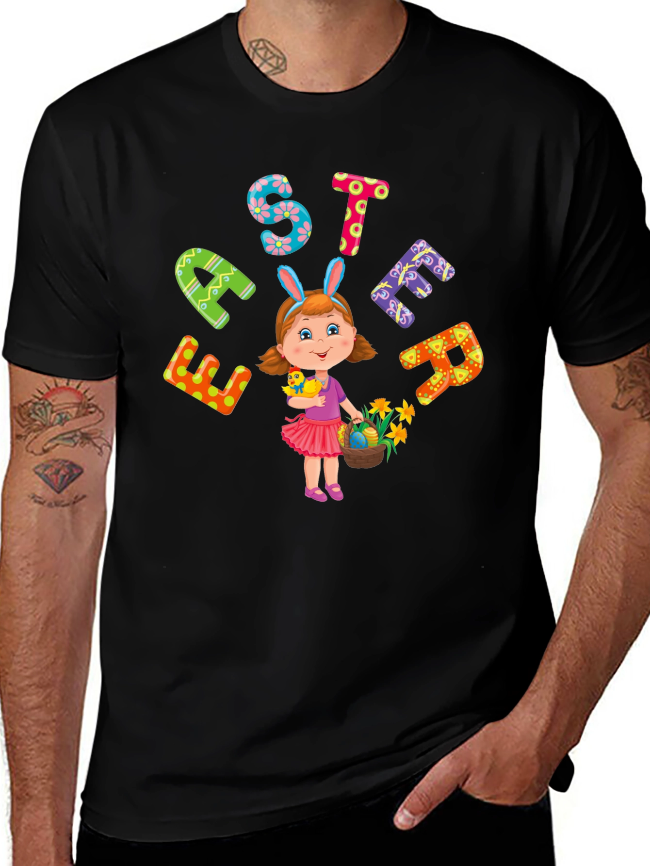 Festive Easter Girl T-Shirt - Fun Holiday Apparel