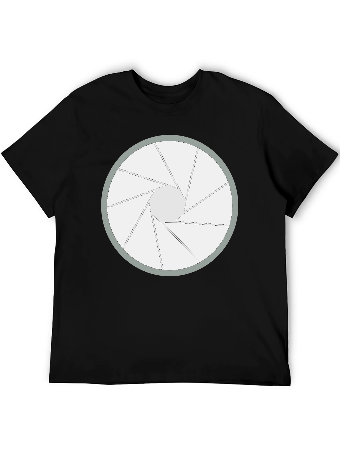 Aperture Blade Graphic Tee - Camera Shutter Design