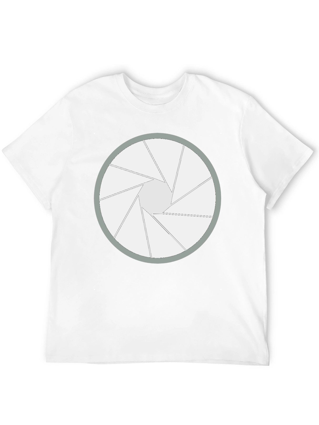 Aperture Blade Graphic Tee - Camera Shutter Design