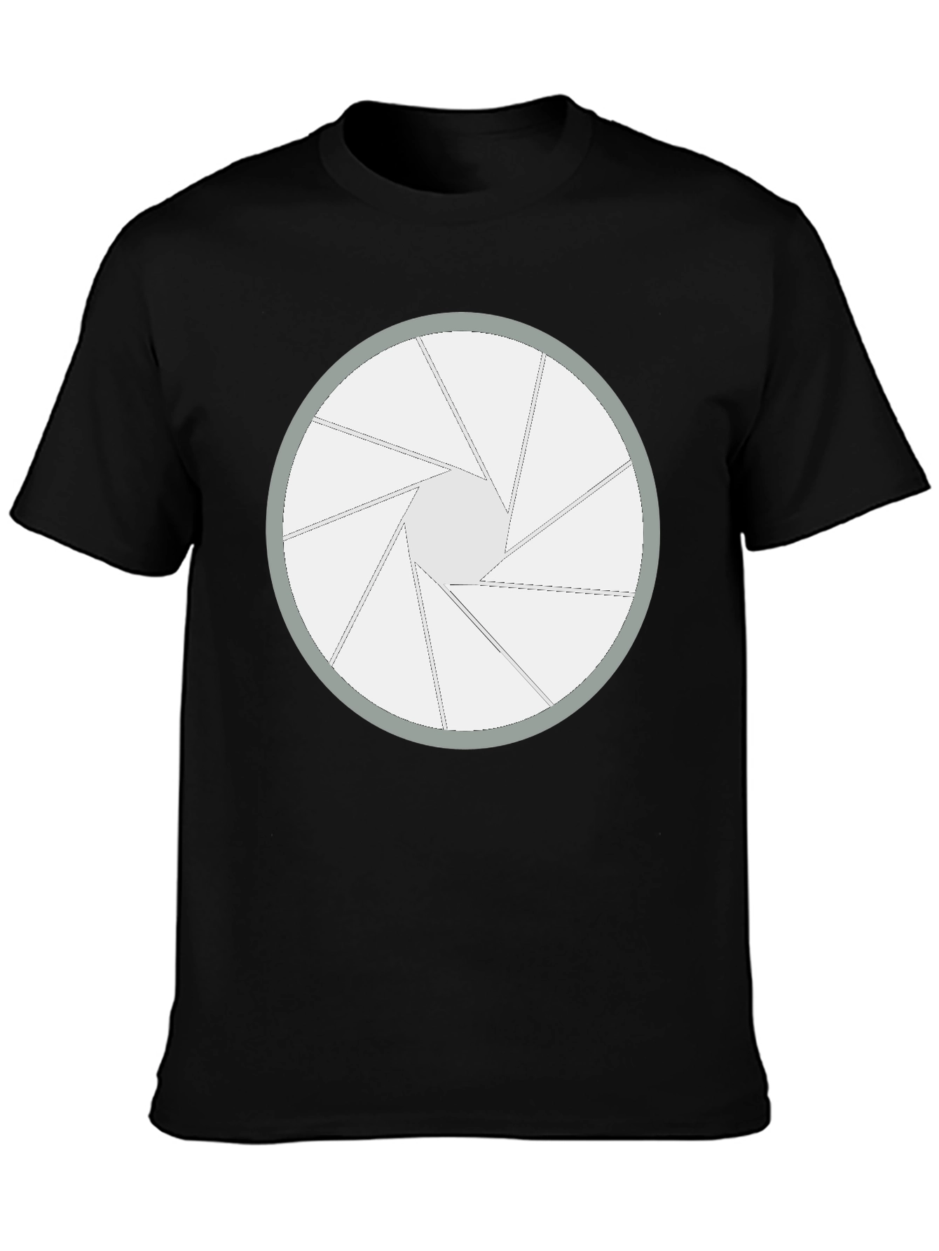 Aperture Blade Graphic Tee - Camera Shutter Design