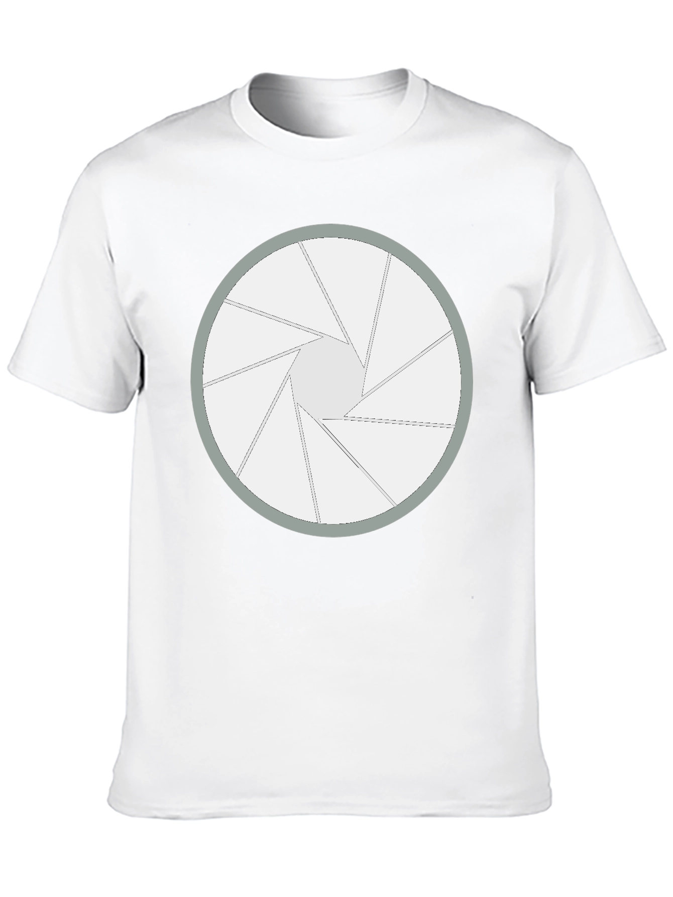 Aperture Blade Graphic Tee - Camera Shutter Design
