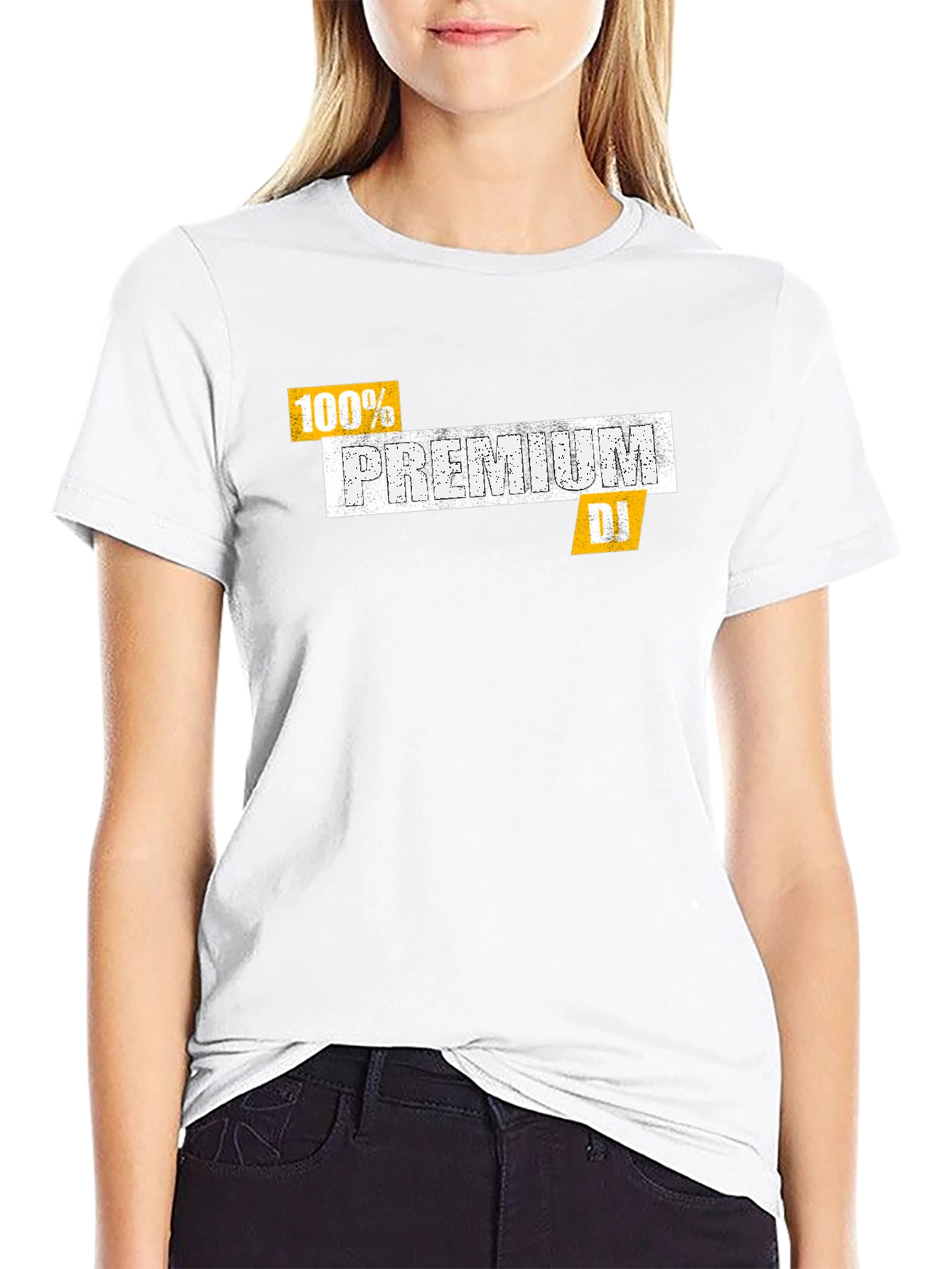 Premium DJ Black T-Shirt - 100% Cotton