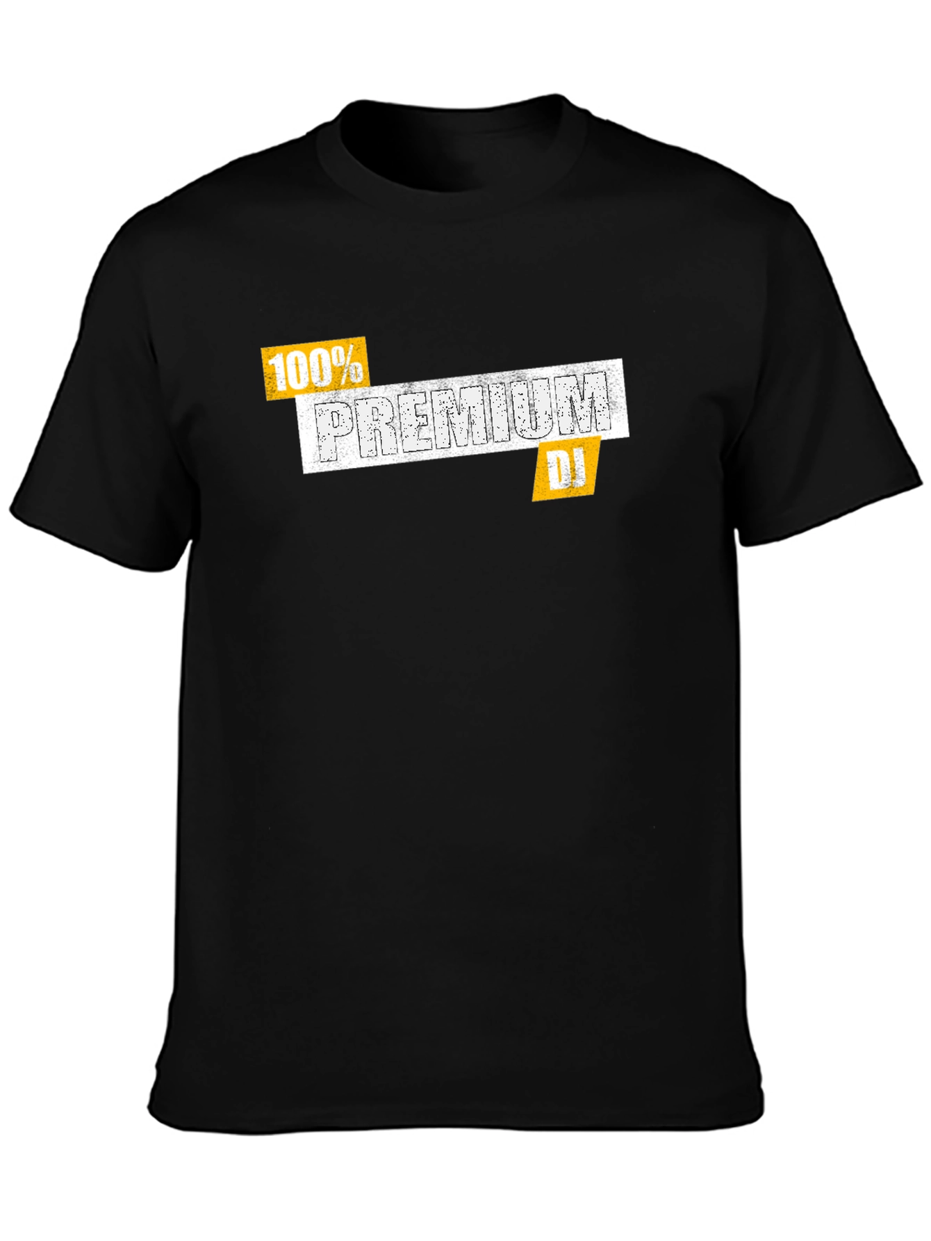 Premium DJ Black T-Shirt - 100% Cotton