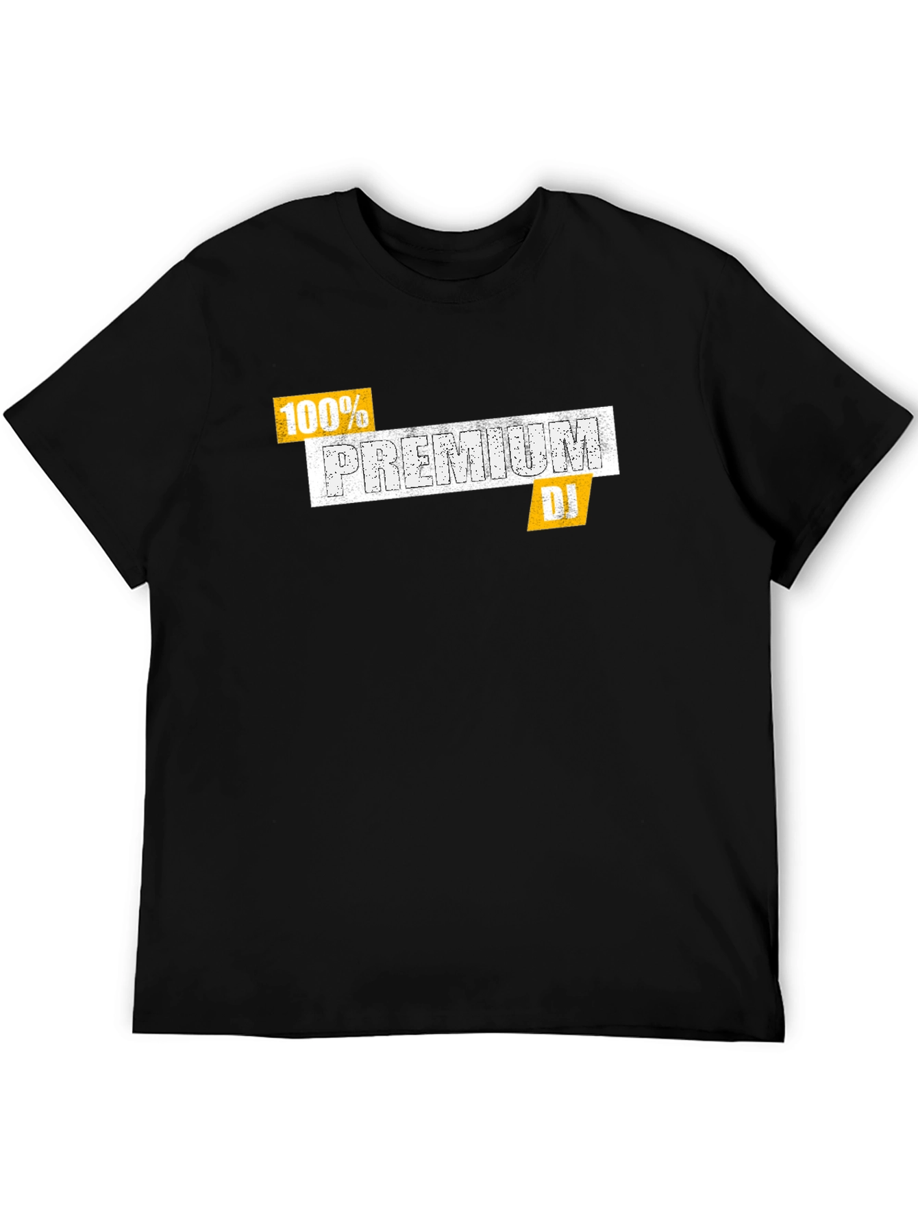 Premium DJ Black T-Shirt - 100% Cotton