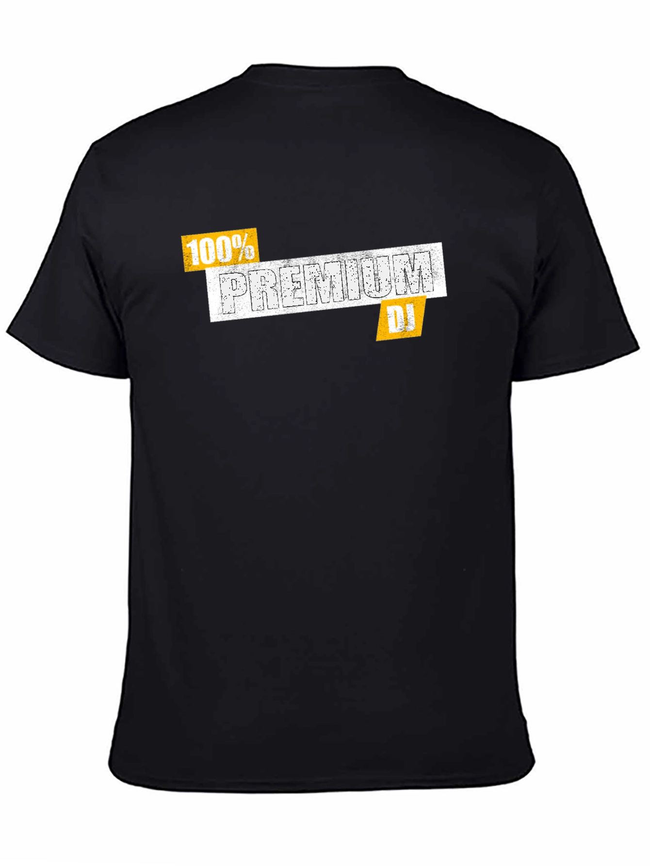 Premium DJ Black T-Shirt - 100% Cotton