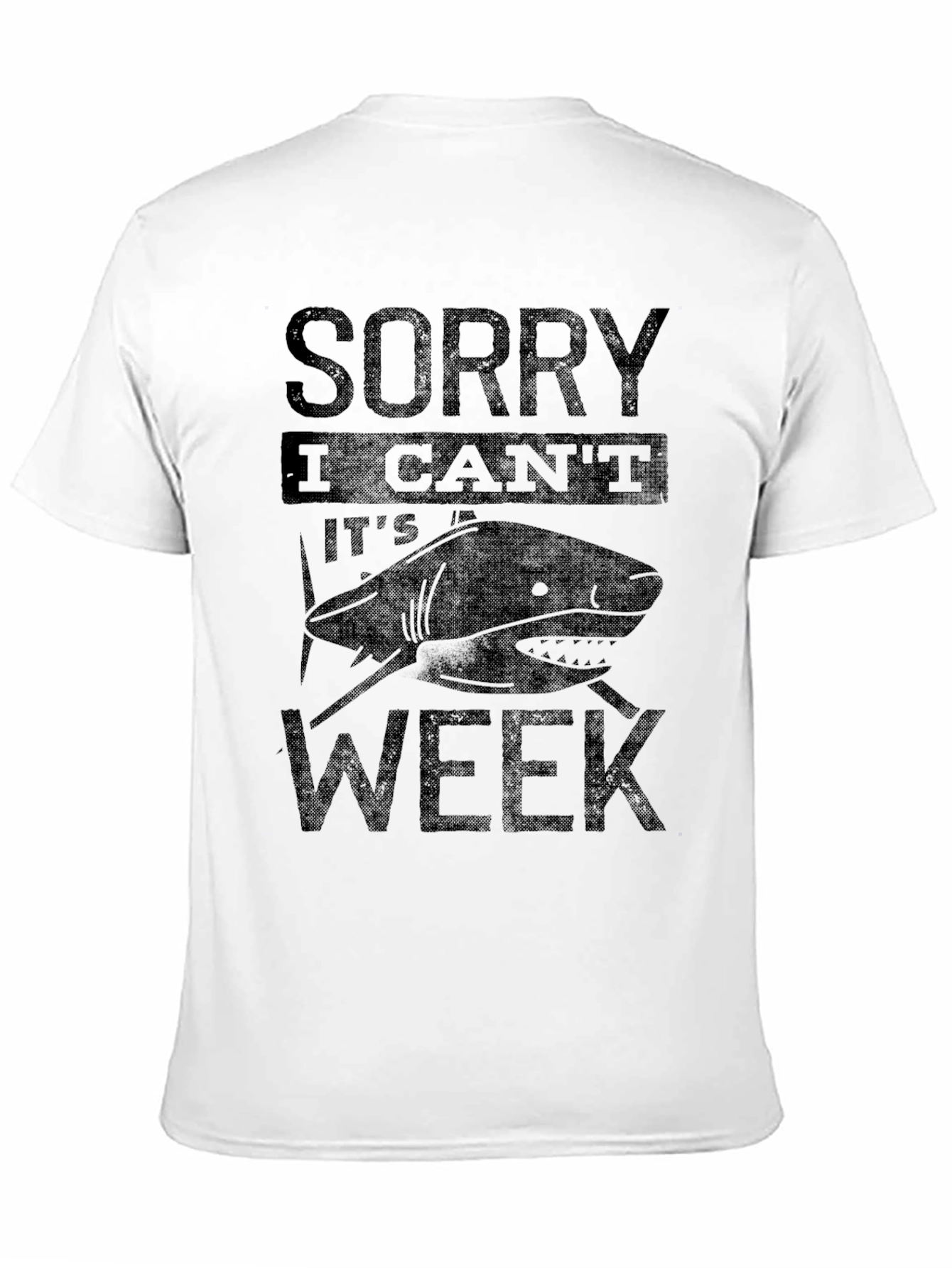 Shark Week Graphic T-Shirt - Sorry I Cant