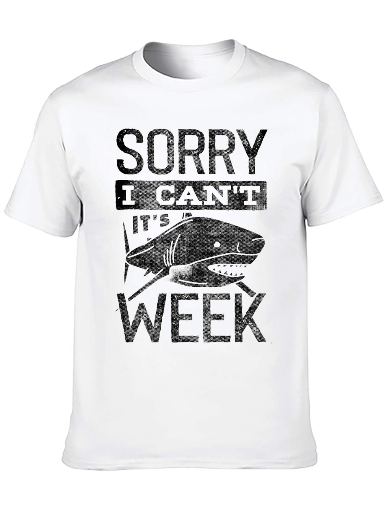 Shark Week Graphic T-Shirt - Sorry I Cant