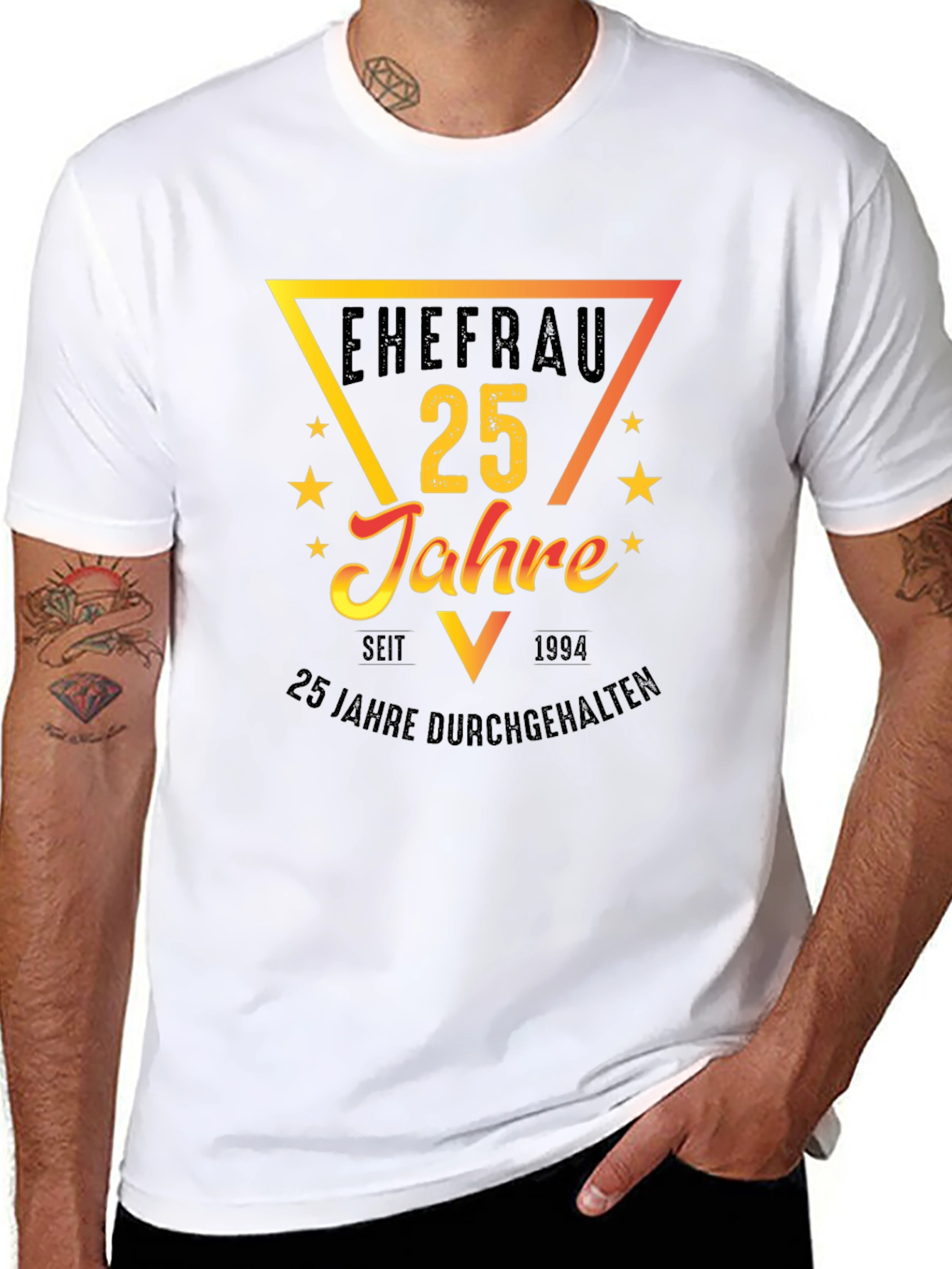 Ehefrau 25 Jahre T-Shirt - Anniversary Gift