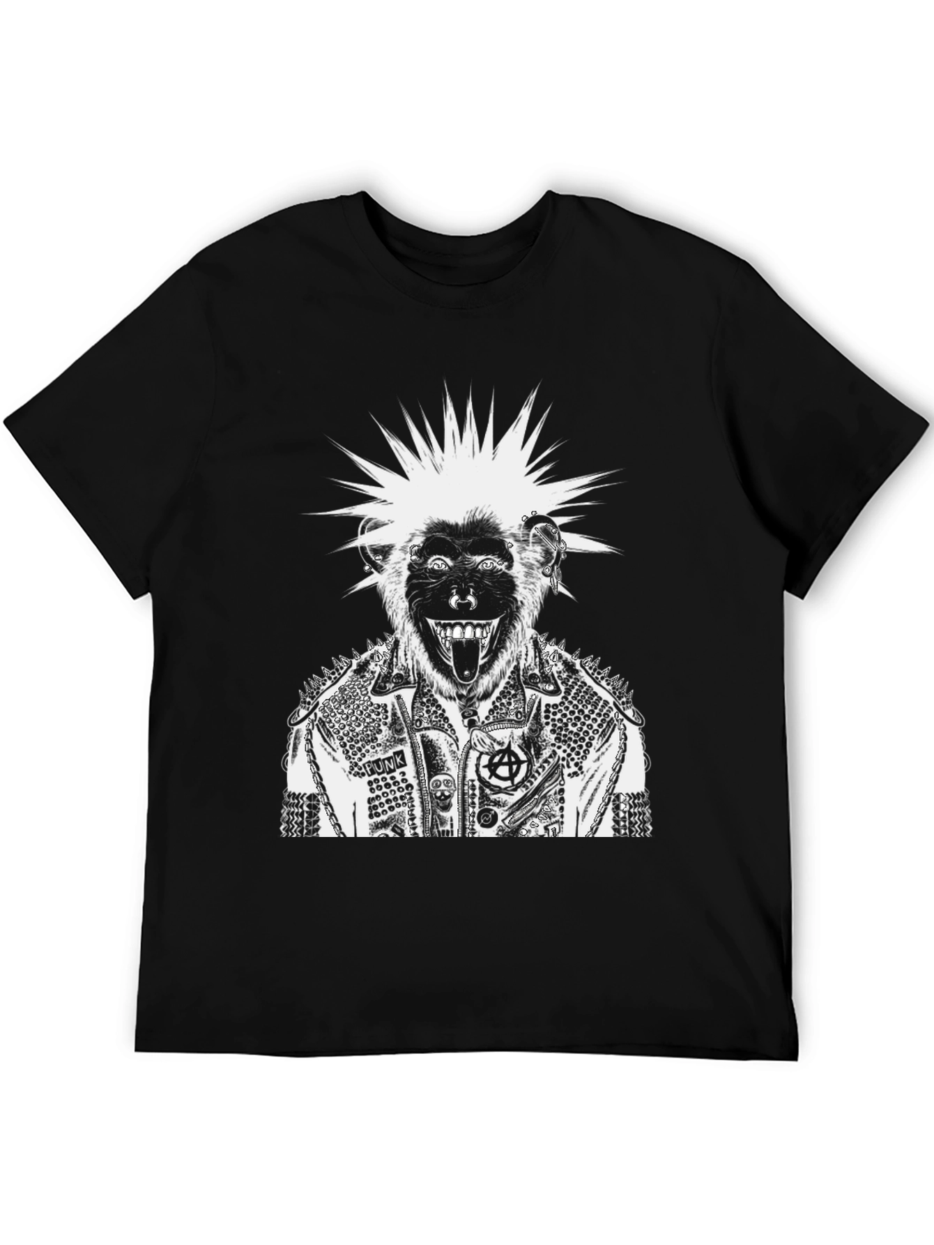 Punk Monkey Graphic T-Shirt