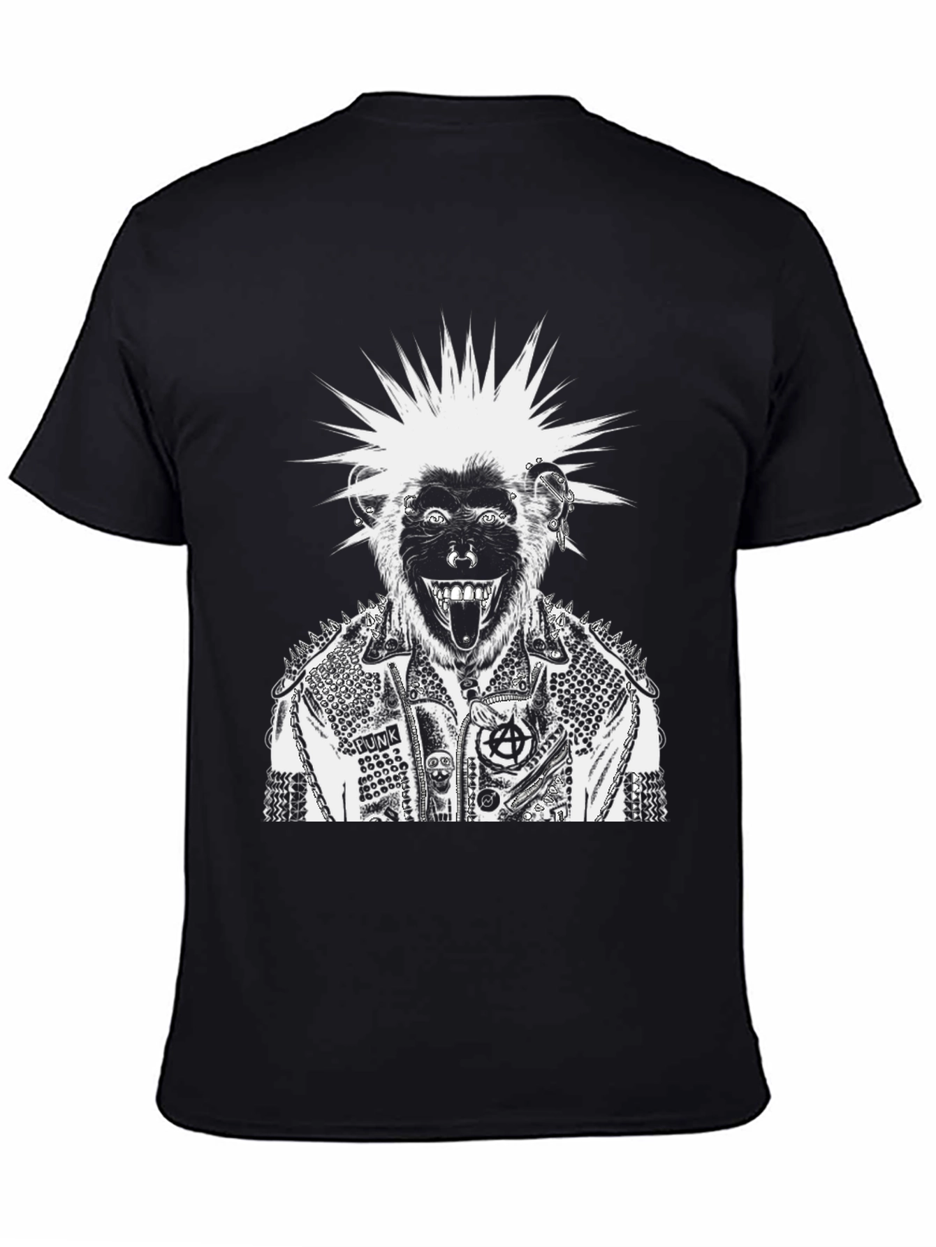 Punk Monkey Graphic T-Shirt