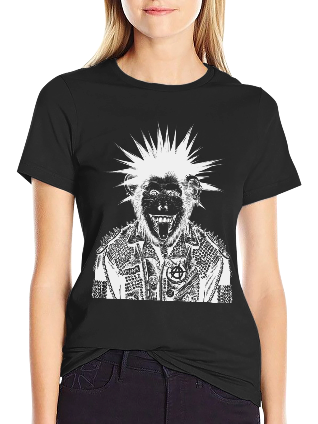 Punk Monkey Graphic T-Shirt