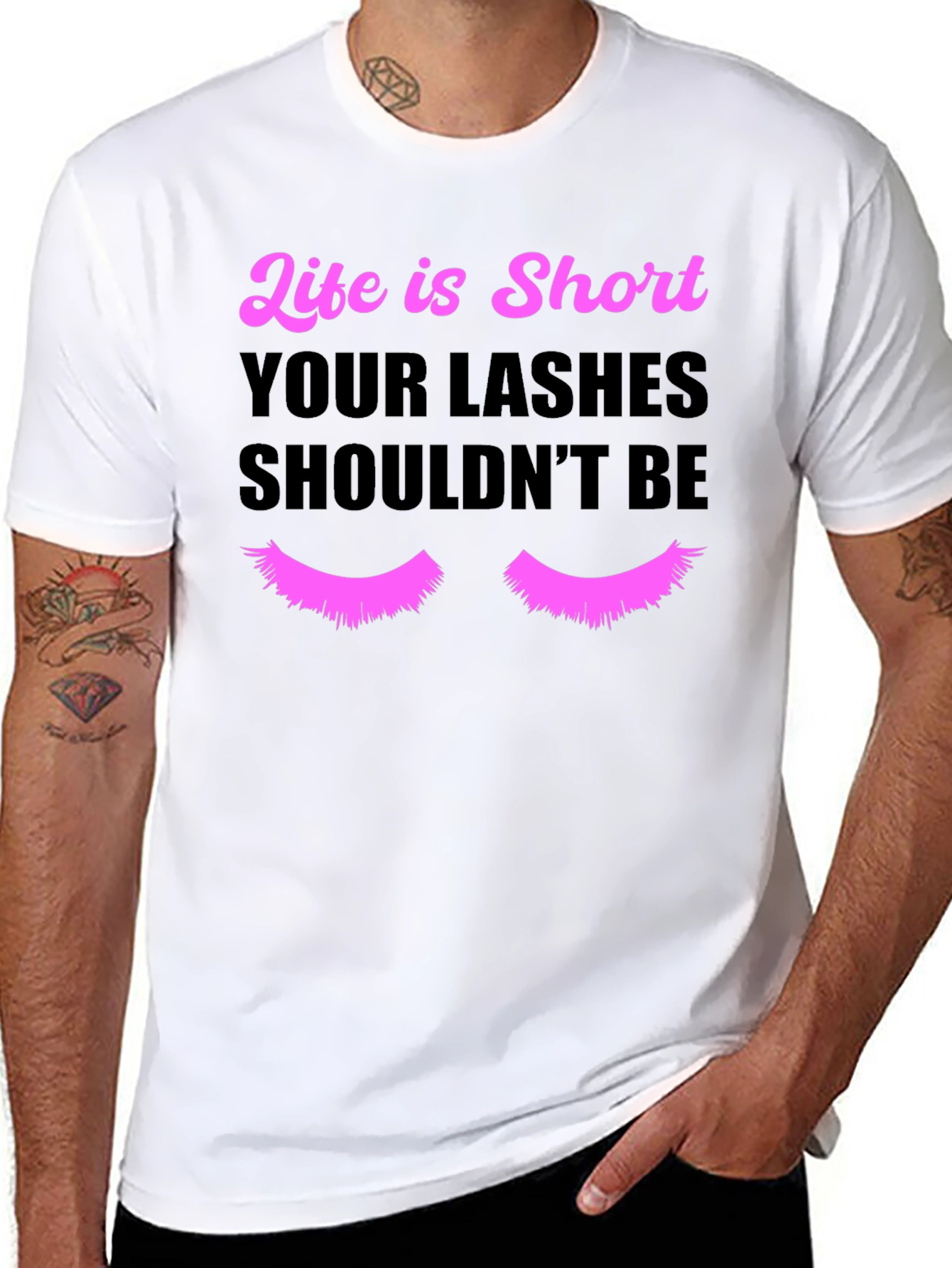 Life is Short Lashes T-Shirt