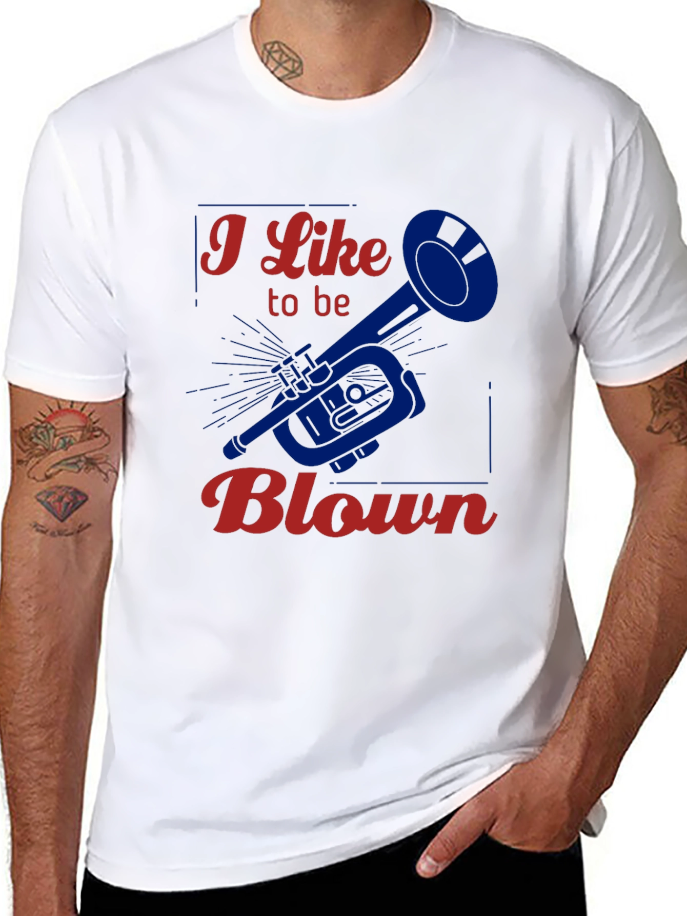 I Like to be Blown - Funny Trumpet T-Shirt