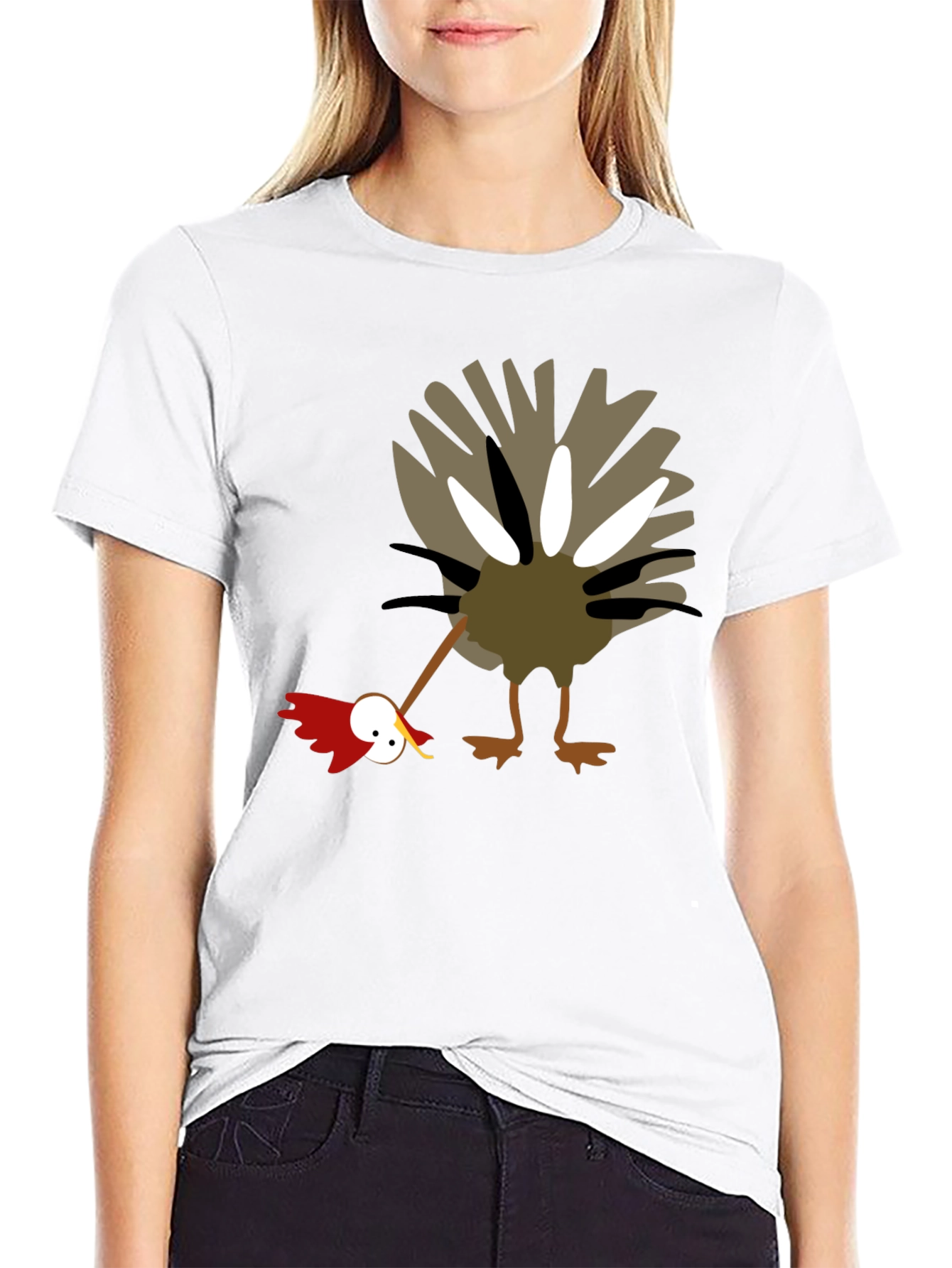 Funny Turkey Graphic Tee - Thanksgiving Humor Shirt