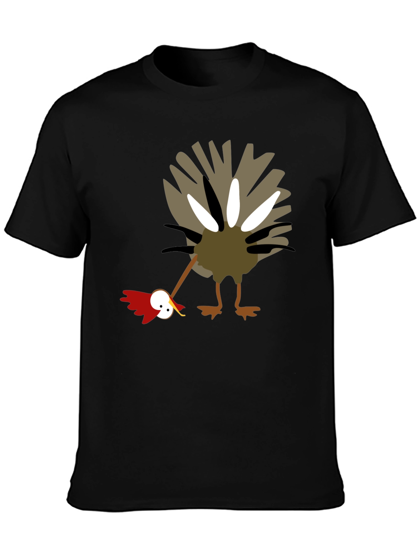 Funny Turkey Graphic Tee - Thanksgiving Humor Shirt