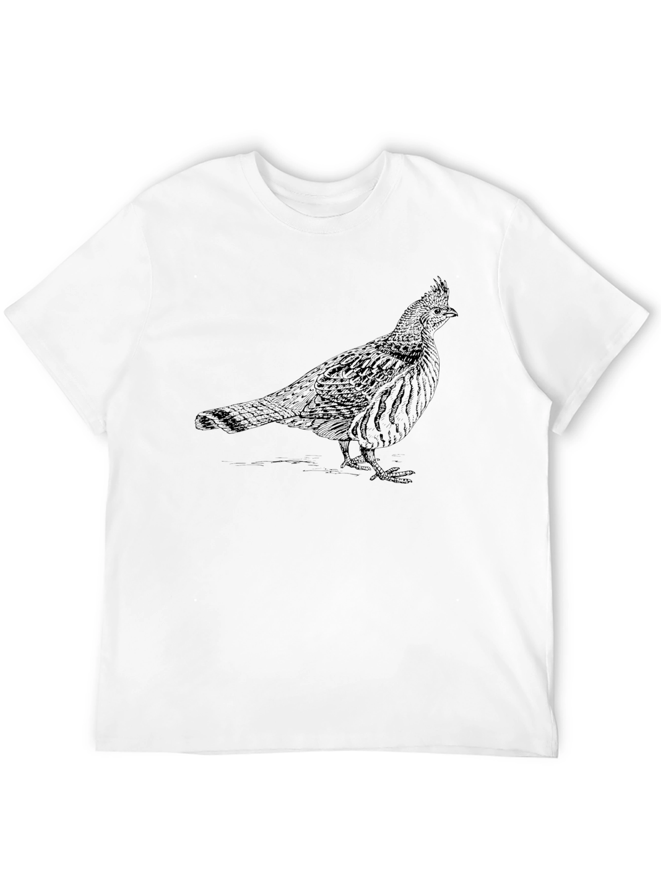 Grouse Graphic Tee - Black Cotton Blend