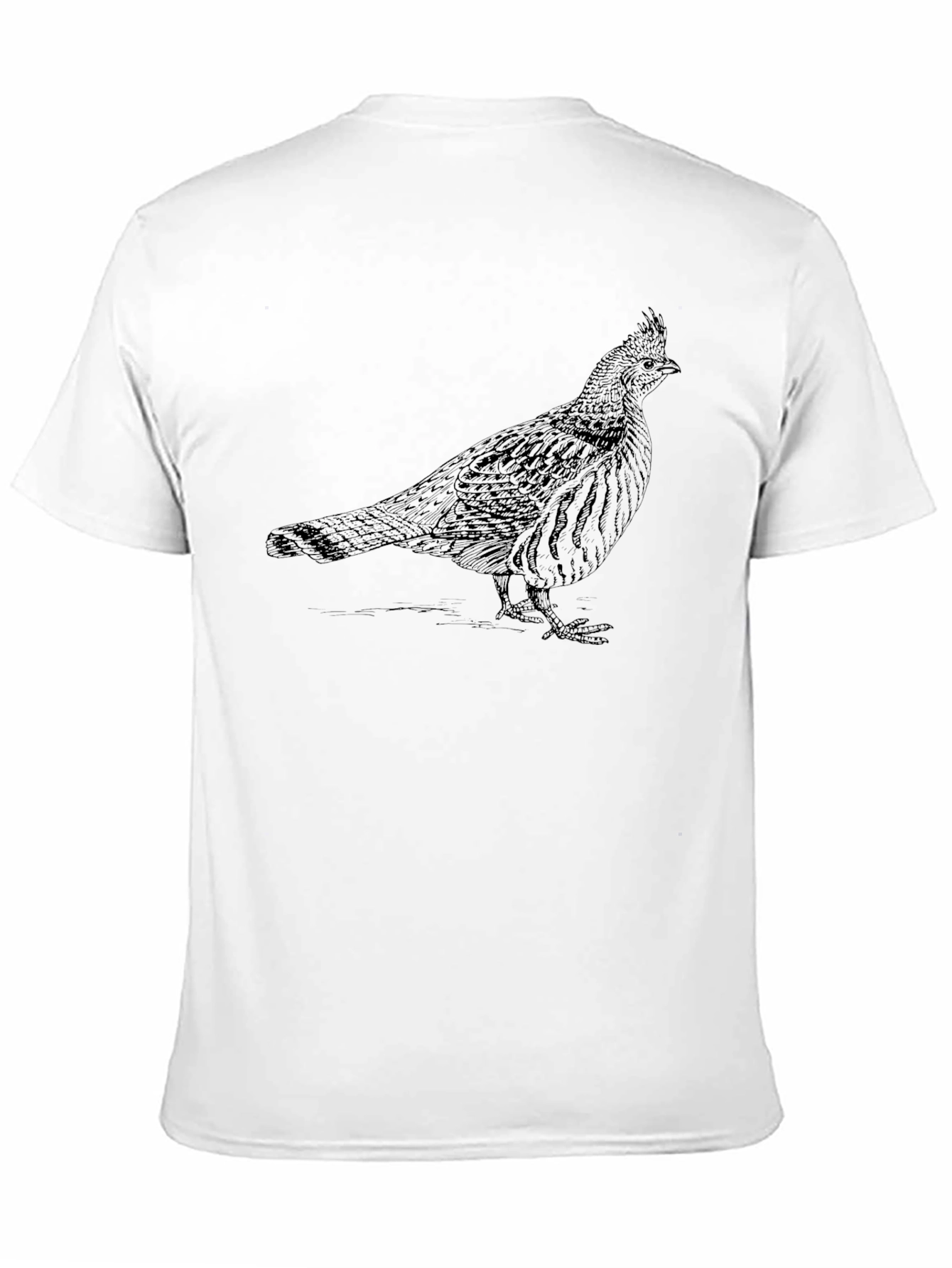 Grouse Graphic Tee - Black Cotton Blend