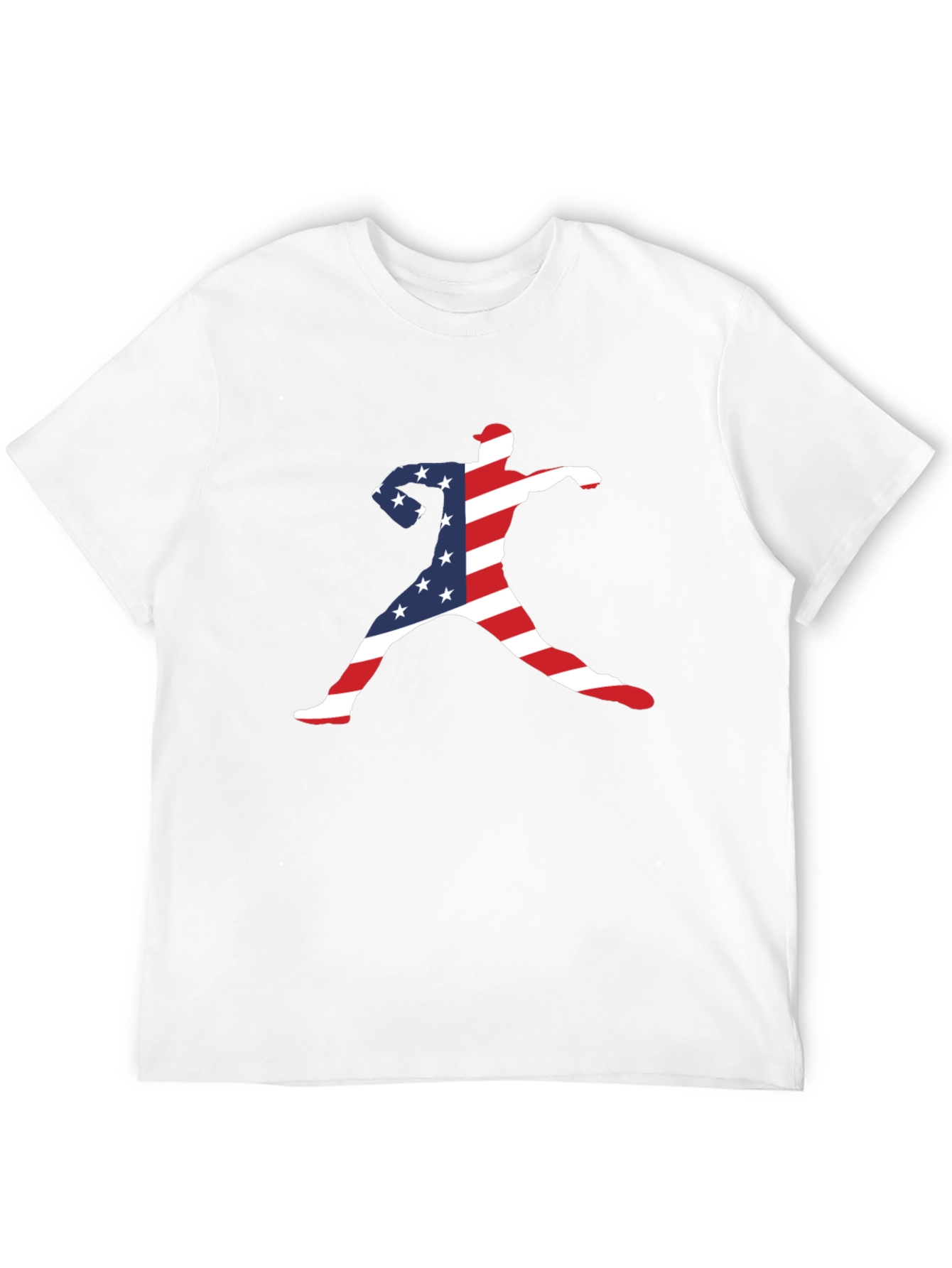 Patriotic Baseball Pitcher T-Shirt