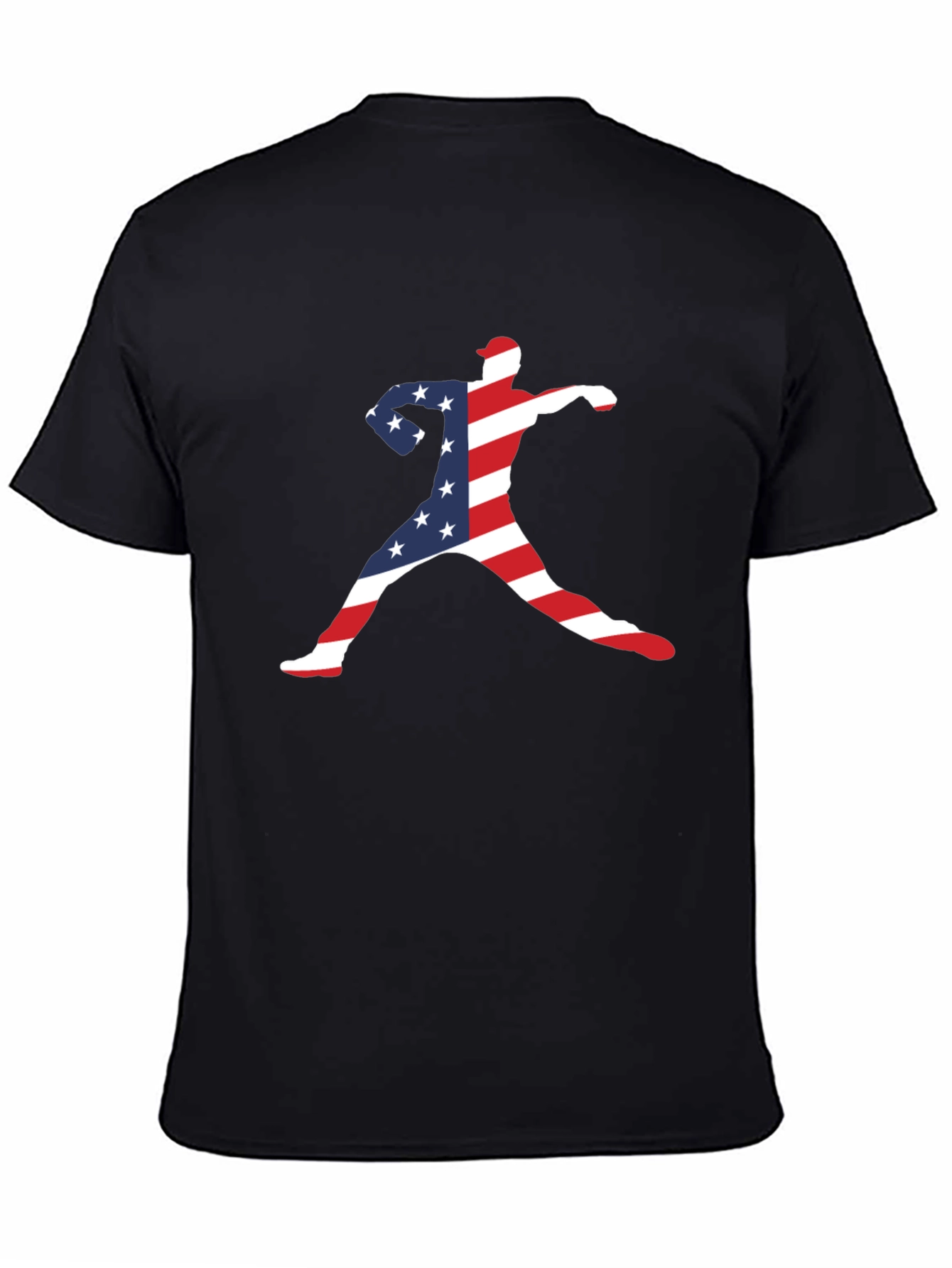 Patriotic Baseball Pitcher T-Shirt