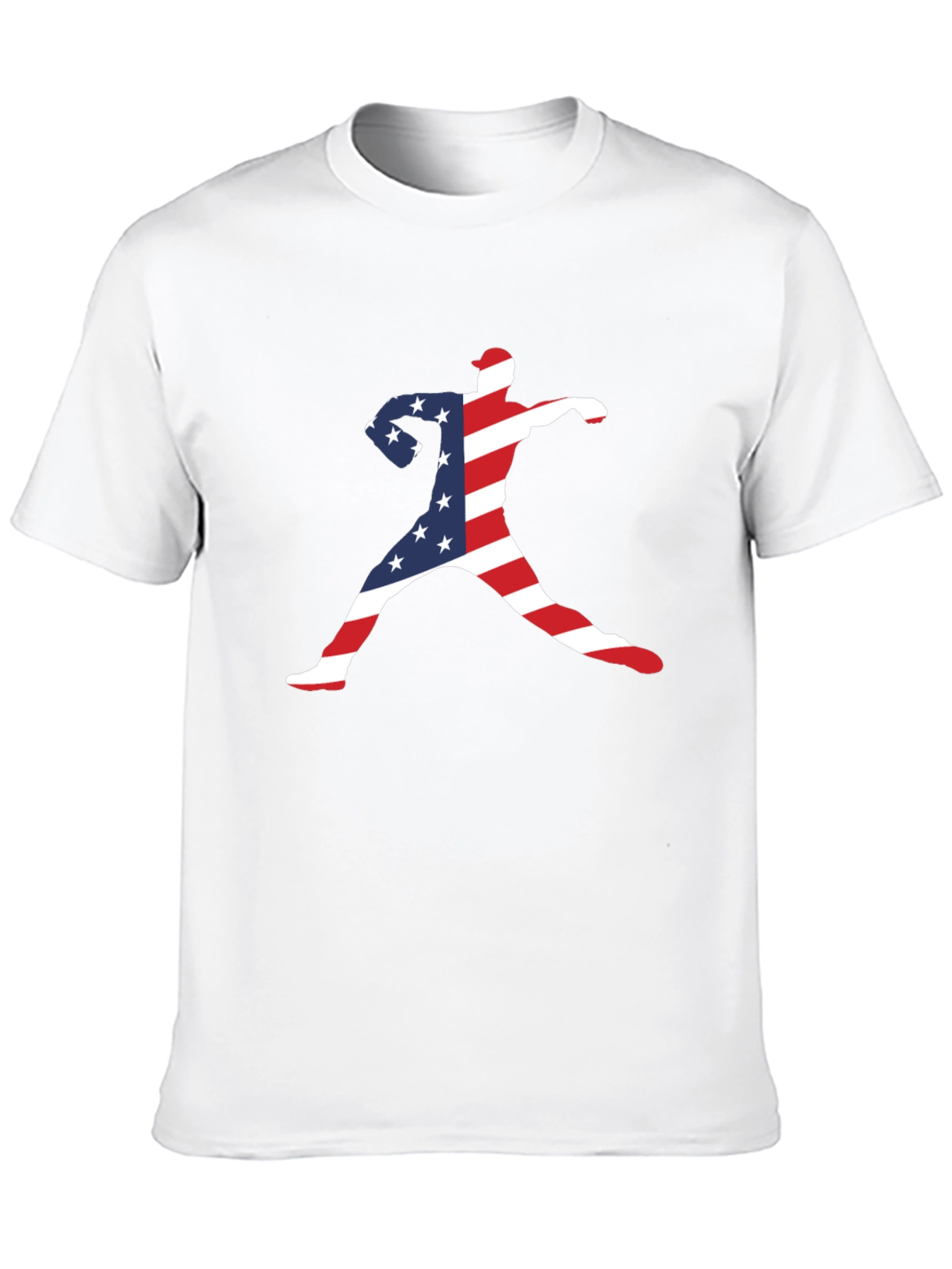 Patriotic Baseball Pitcher T-Shirt