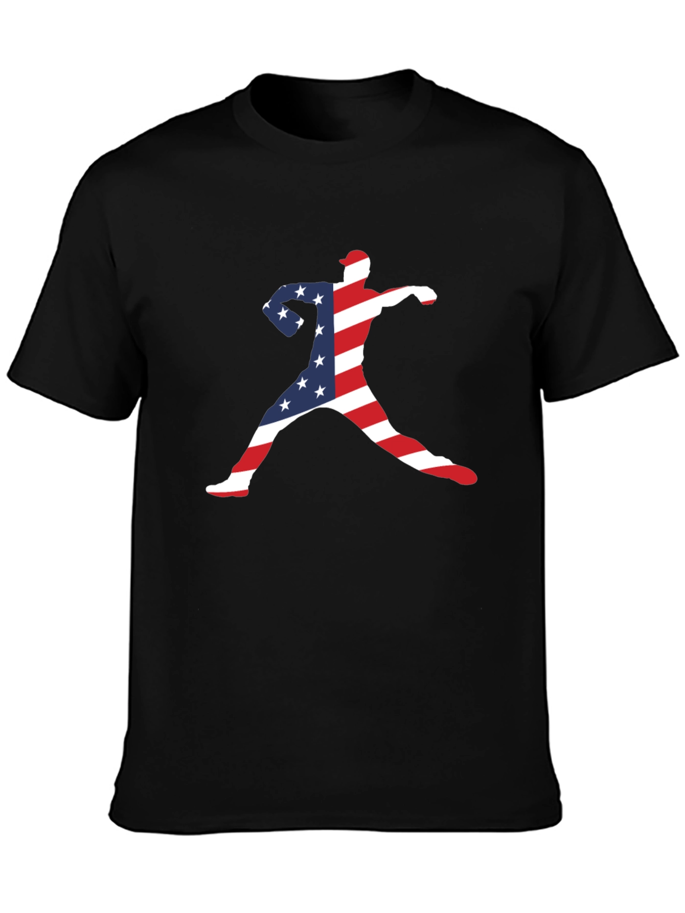 Patriotic Baseball Pitcher T-Shirt