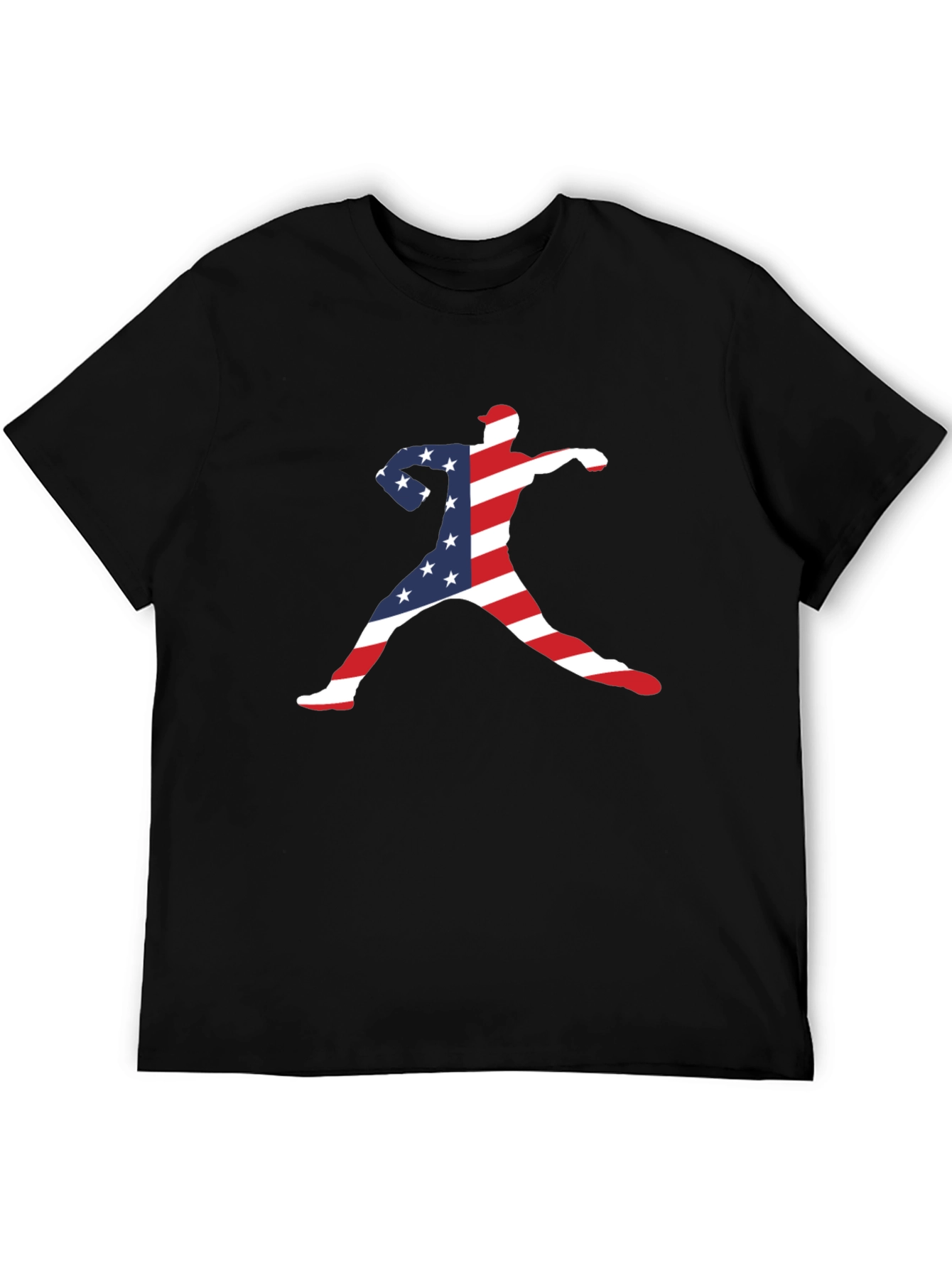 Patriotic Baseball Pitcher T-Shirt
