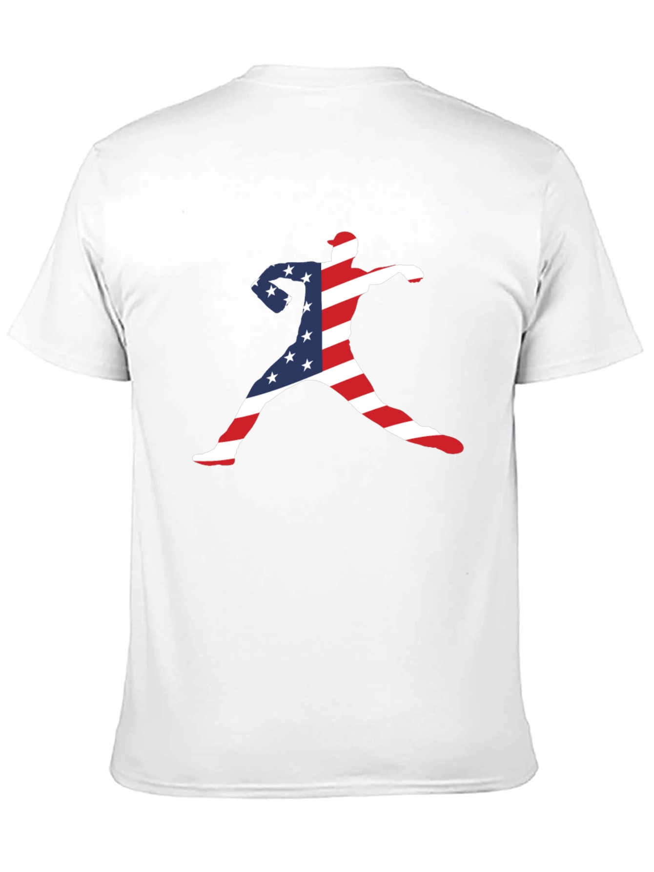 Patriotic Baseball Pitcher T-Shirt
