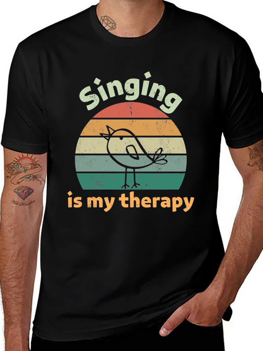 Singing Therapy Tee - Vintage Style Graphic T-Shirt