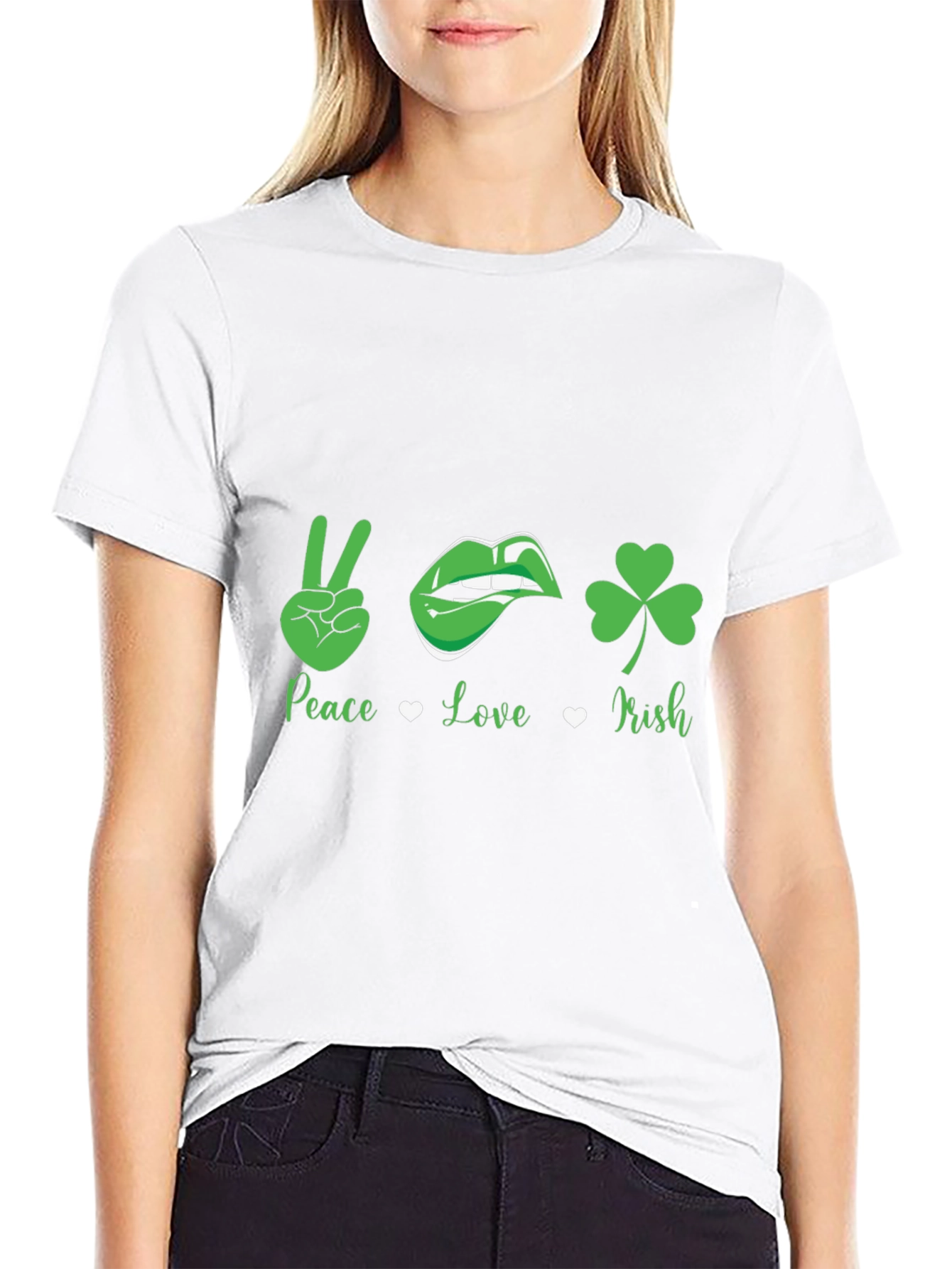 Peace Love Irish St. Patricks Day T-Shirt