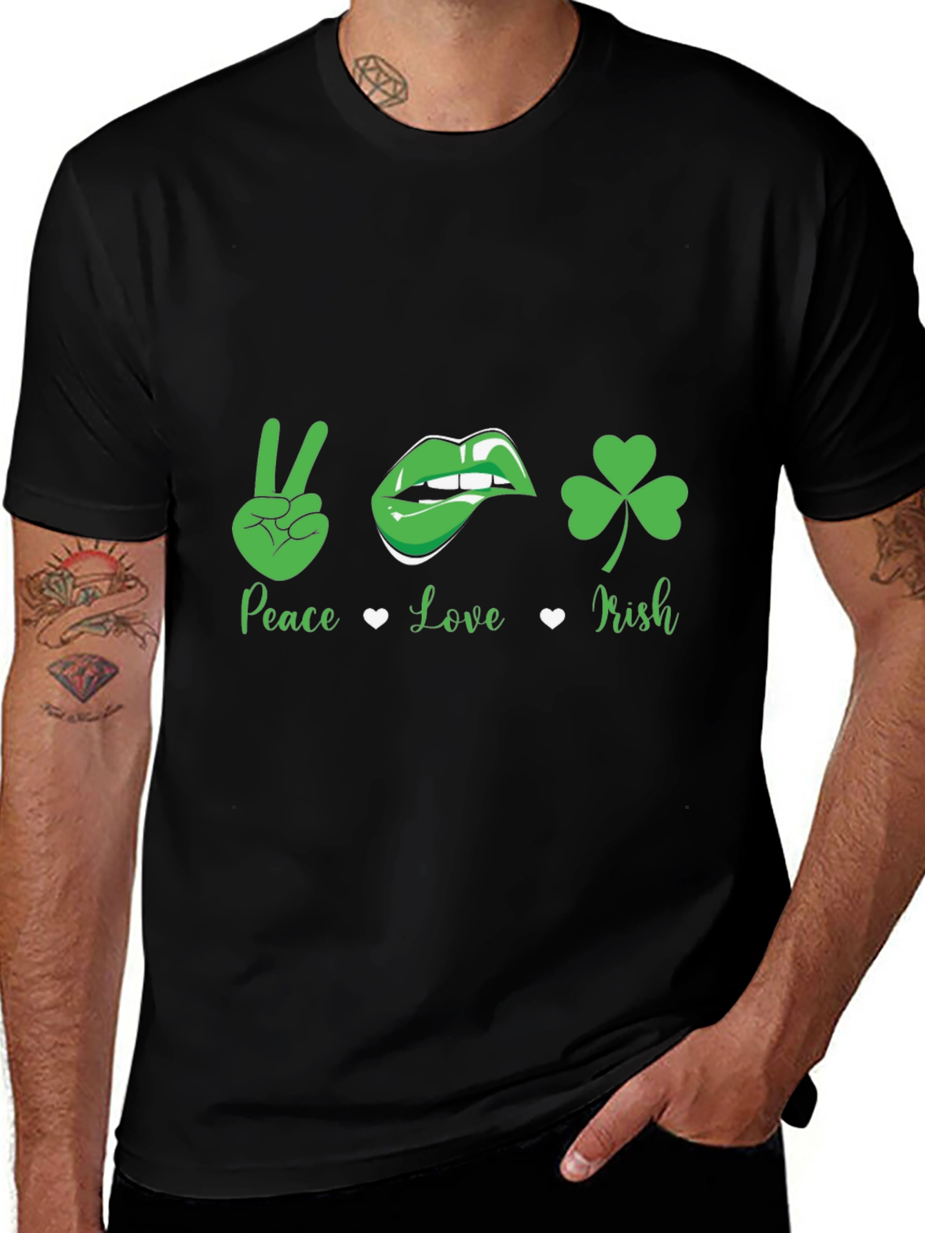 Peace Love Irish St. Patricks Day T-Shirt