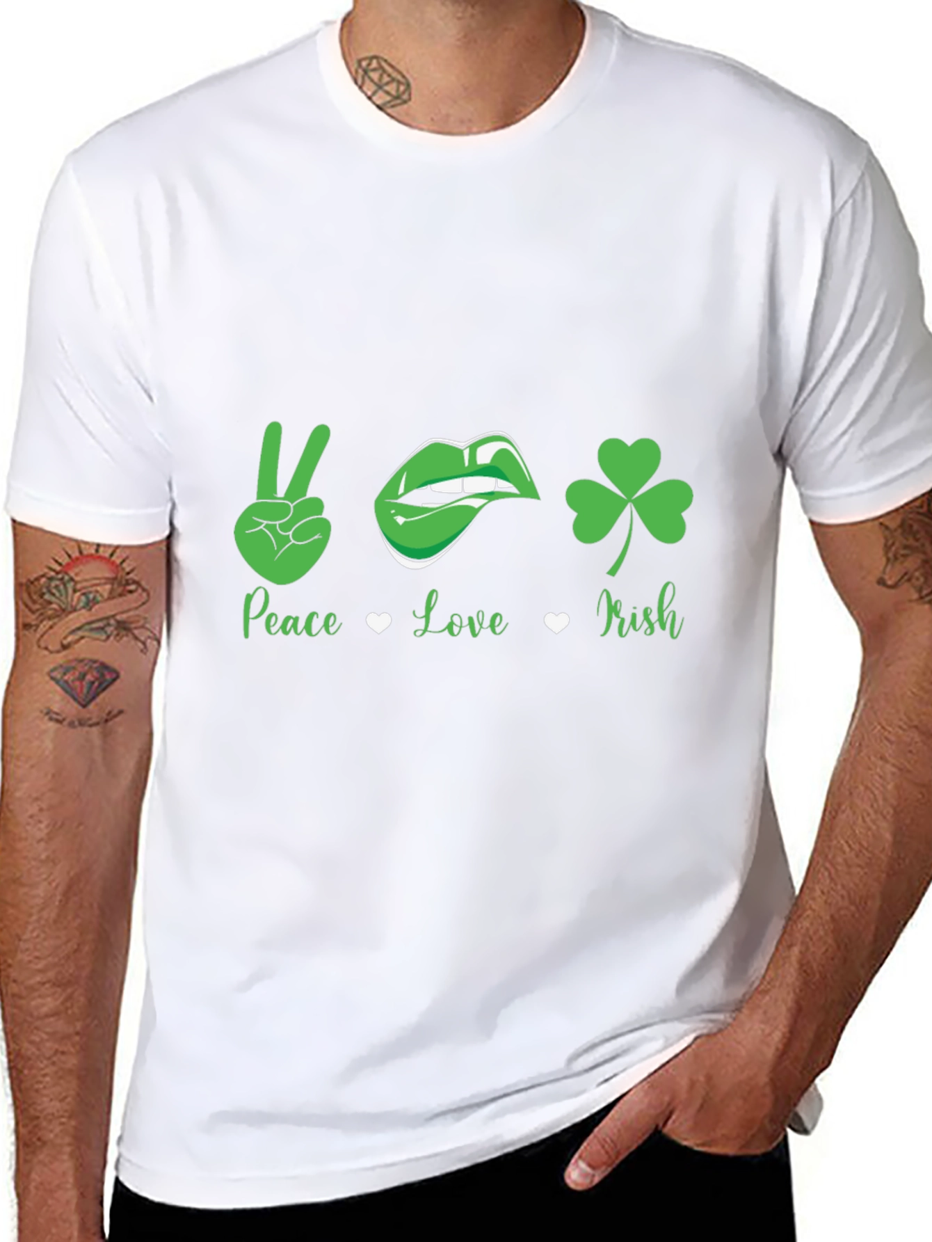 Peace Love Irish St. Patricks Day T-Shirt
