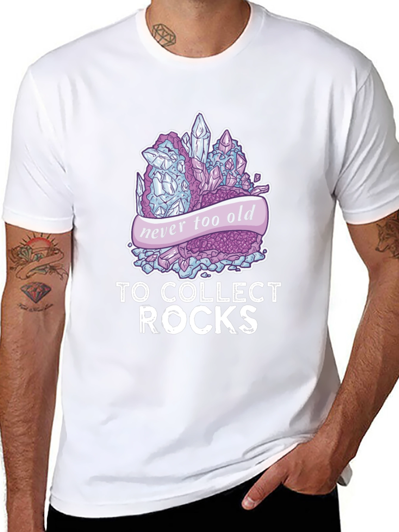 Never Too Old To Collect Rocks T-Shirt