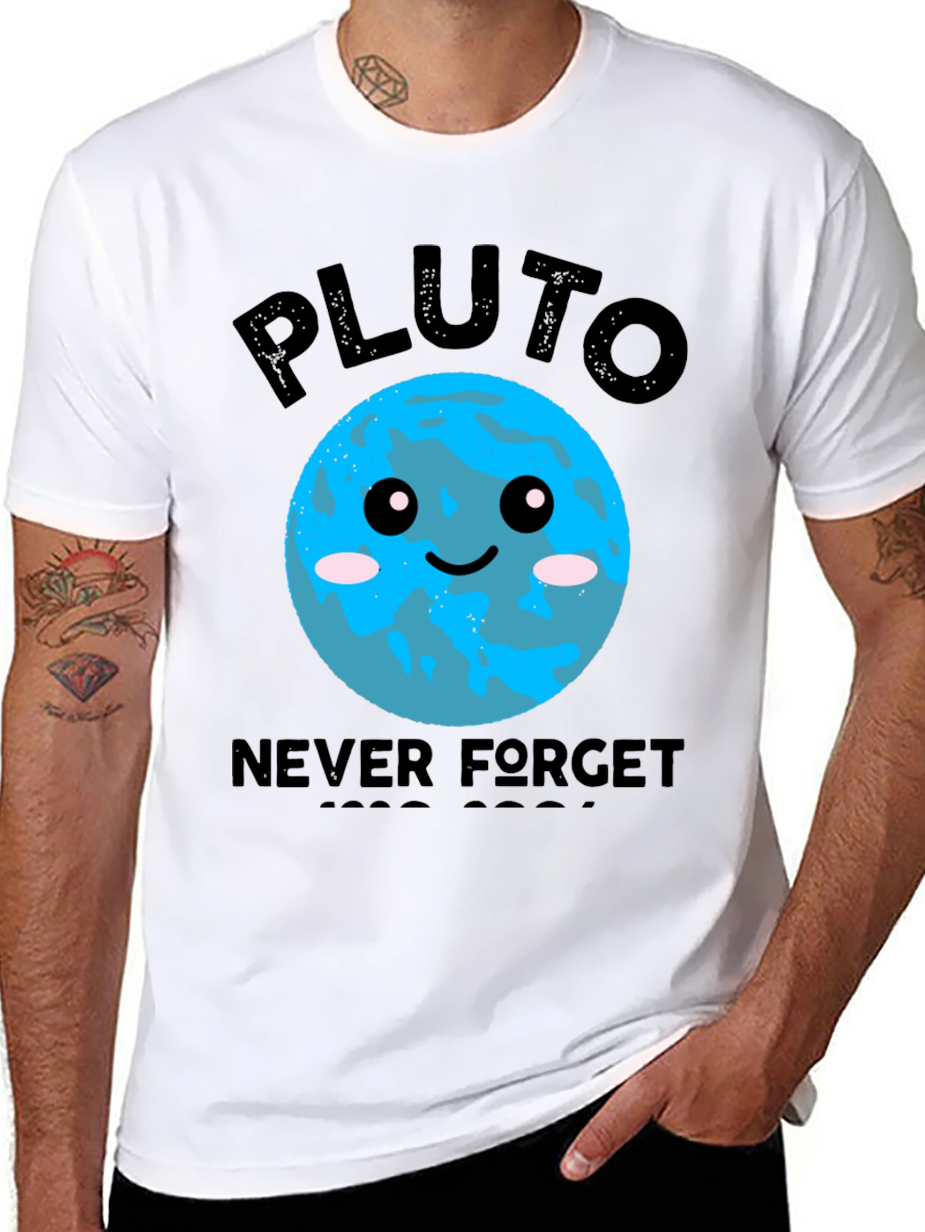 Pluto Never Forget Graphic T-Shirt