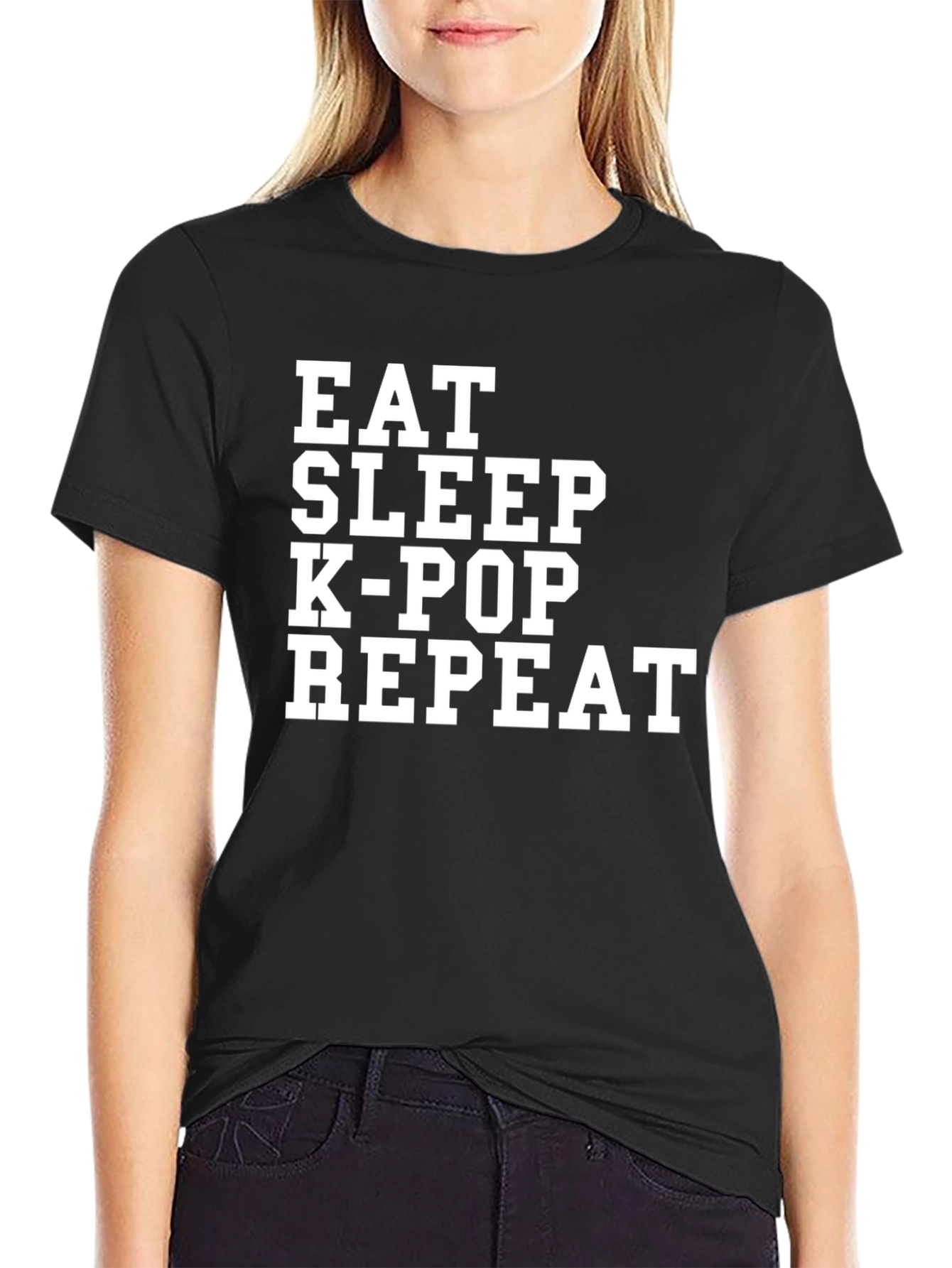 Eat Sleep K-Pop Repeat T-Shirt