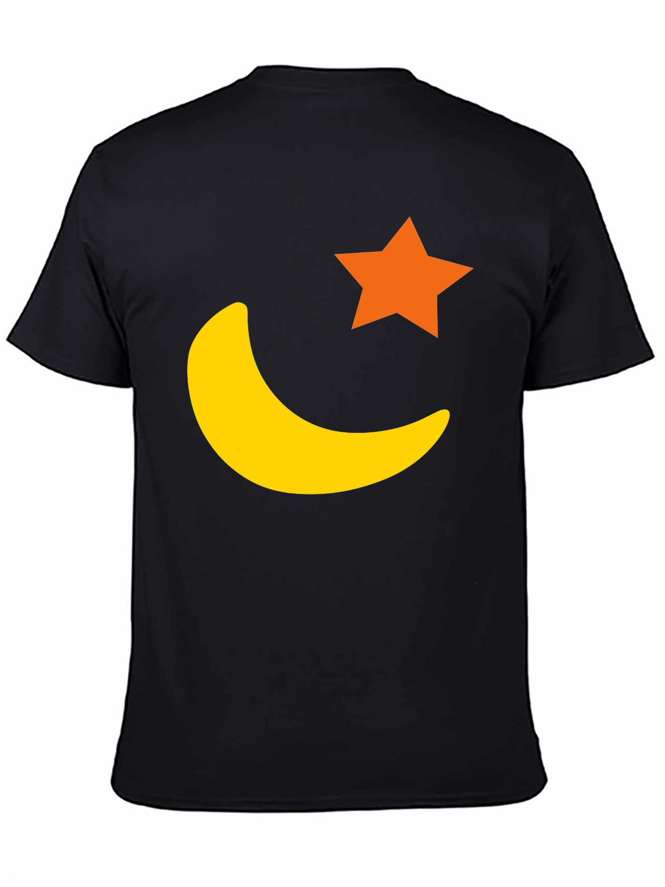 Celestial Star & Moon Black T-Shirt