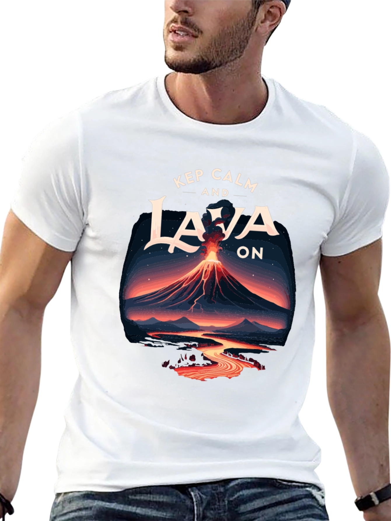 Keep Calm and Lava On Graphic Tee