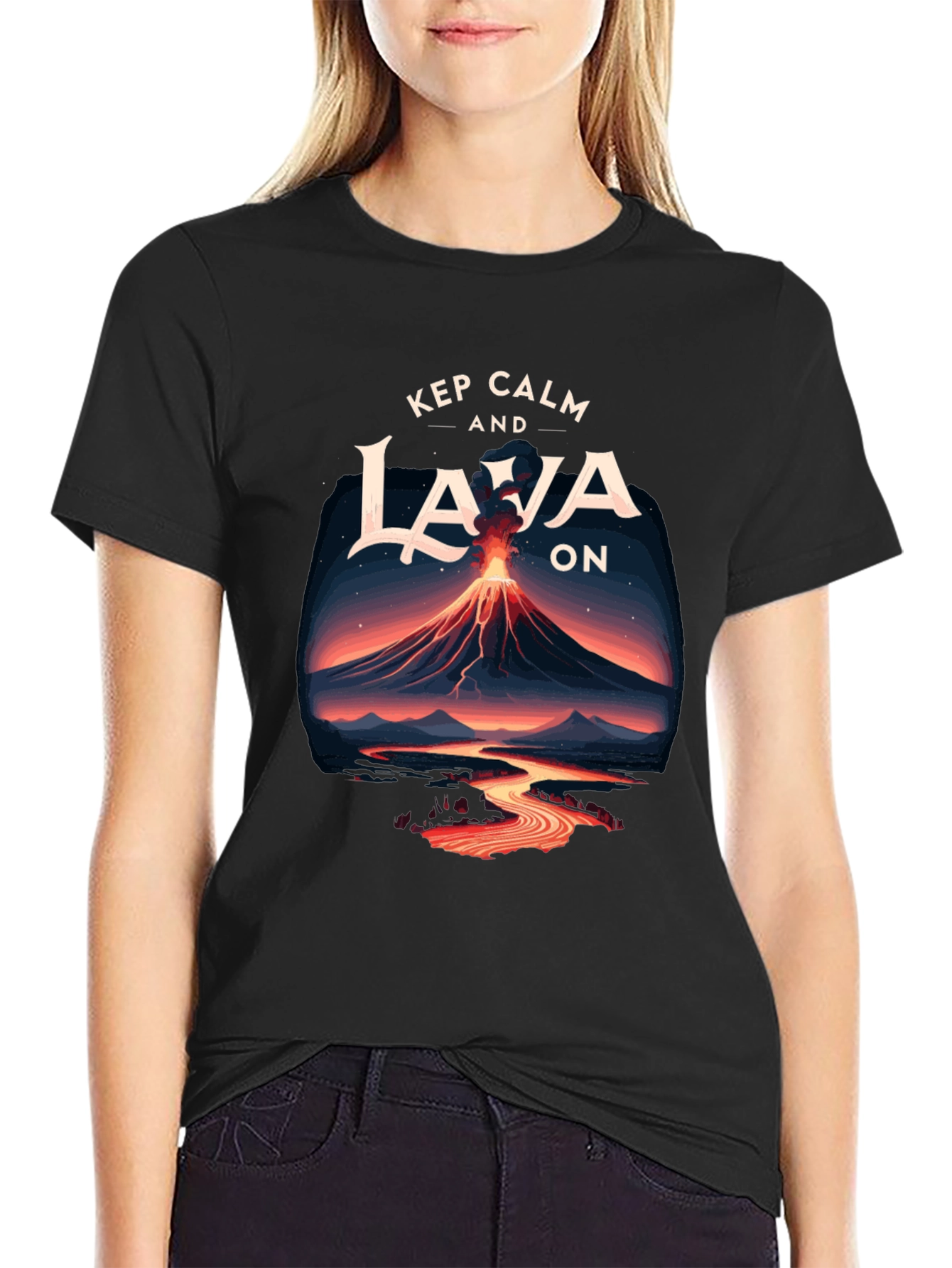 Keep Calm and Lava On Graphic Tee