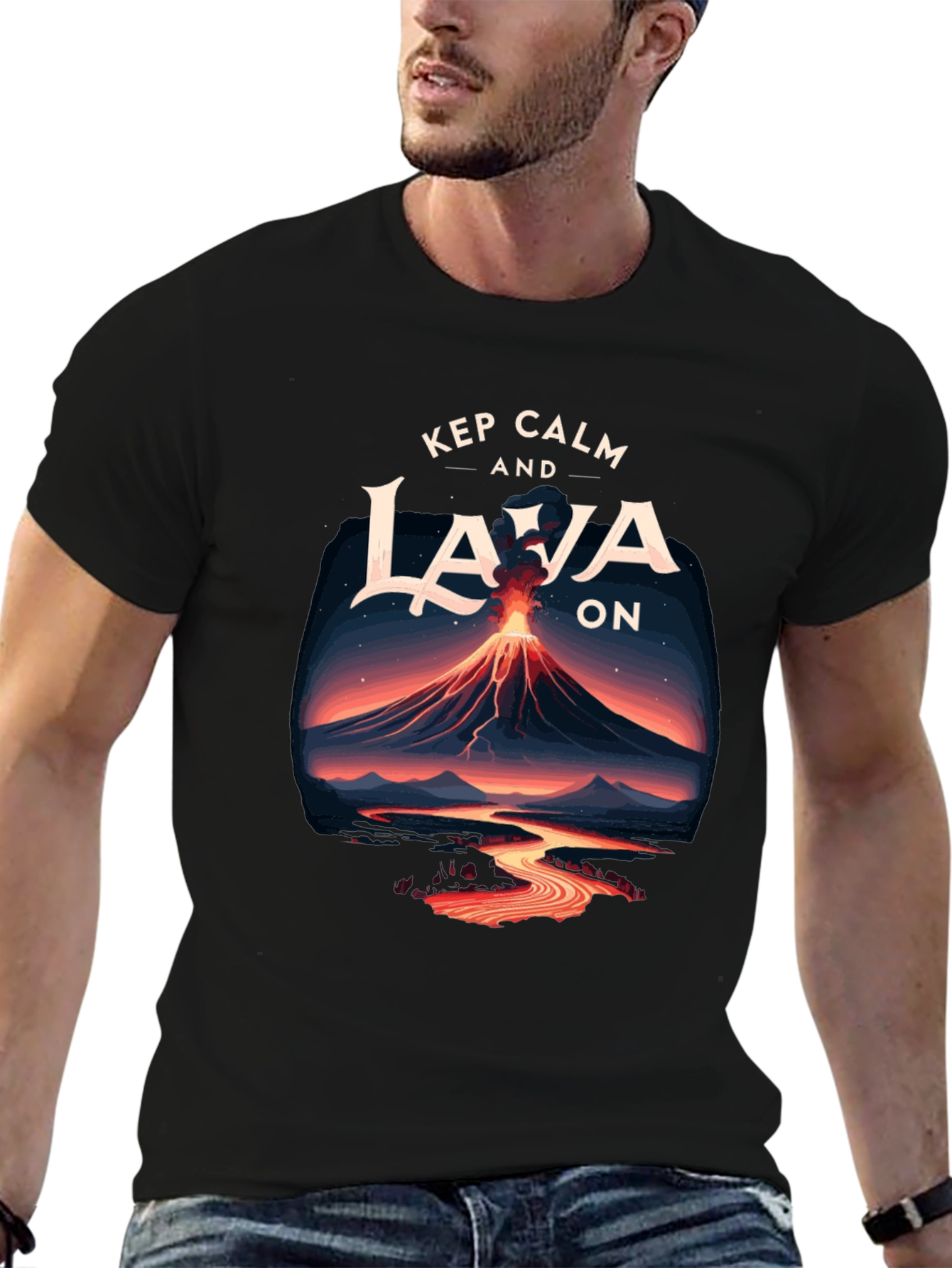 Keep Calm and Lava On Graphic Tee