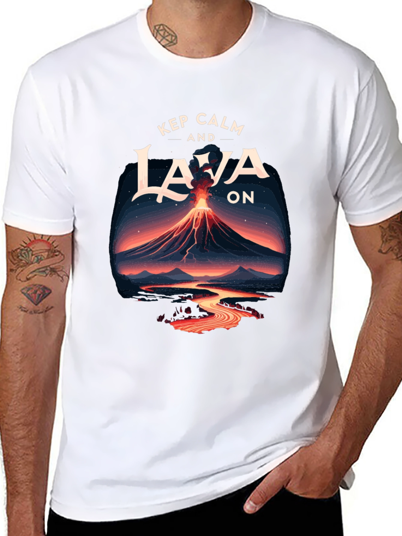 Keep Calm and Lava On Graphic Tee