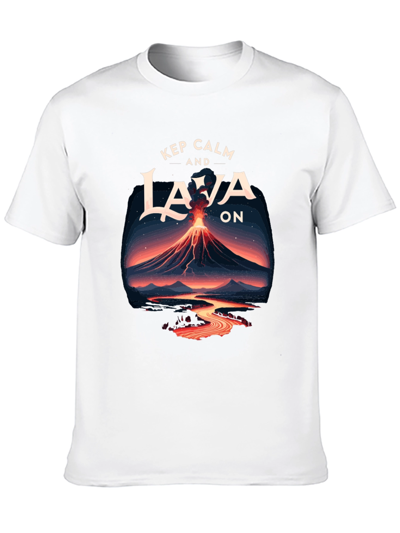 Keep Calm and Lava On Graphic Tee