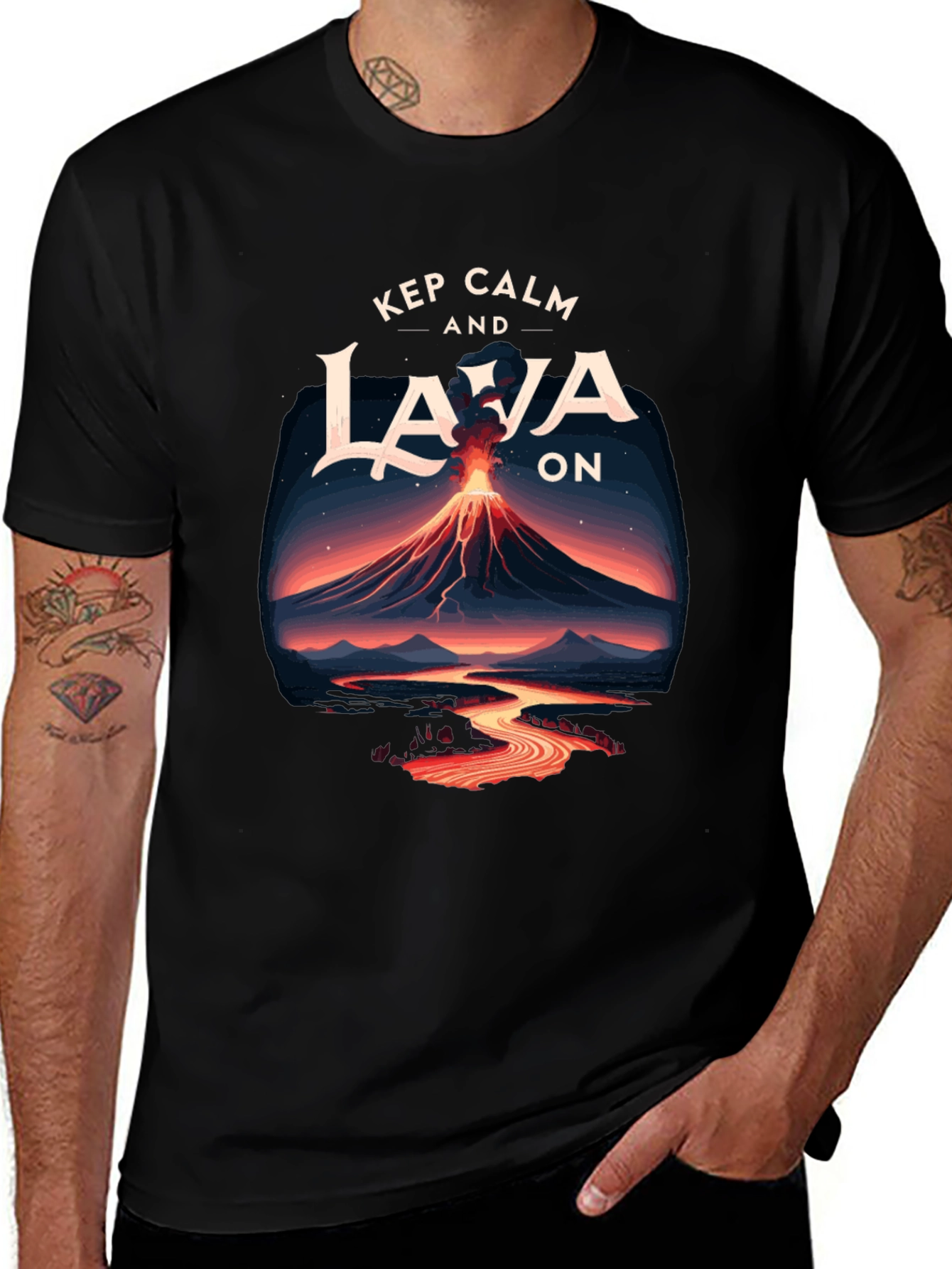 Keep Calm and Lava On Graphic Tee
