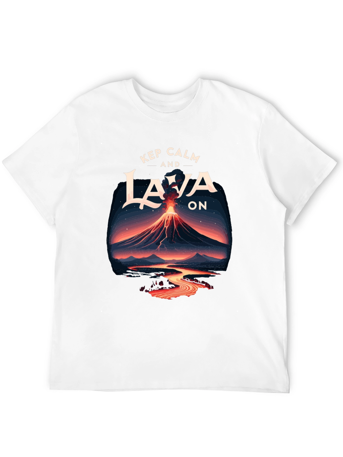 Keep Calm and Lava On Graphic Tee